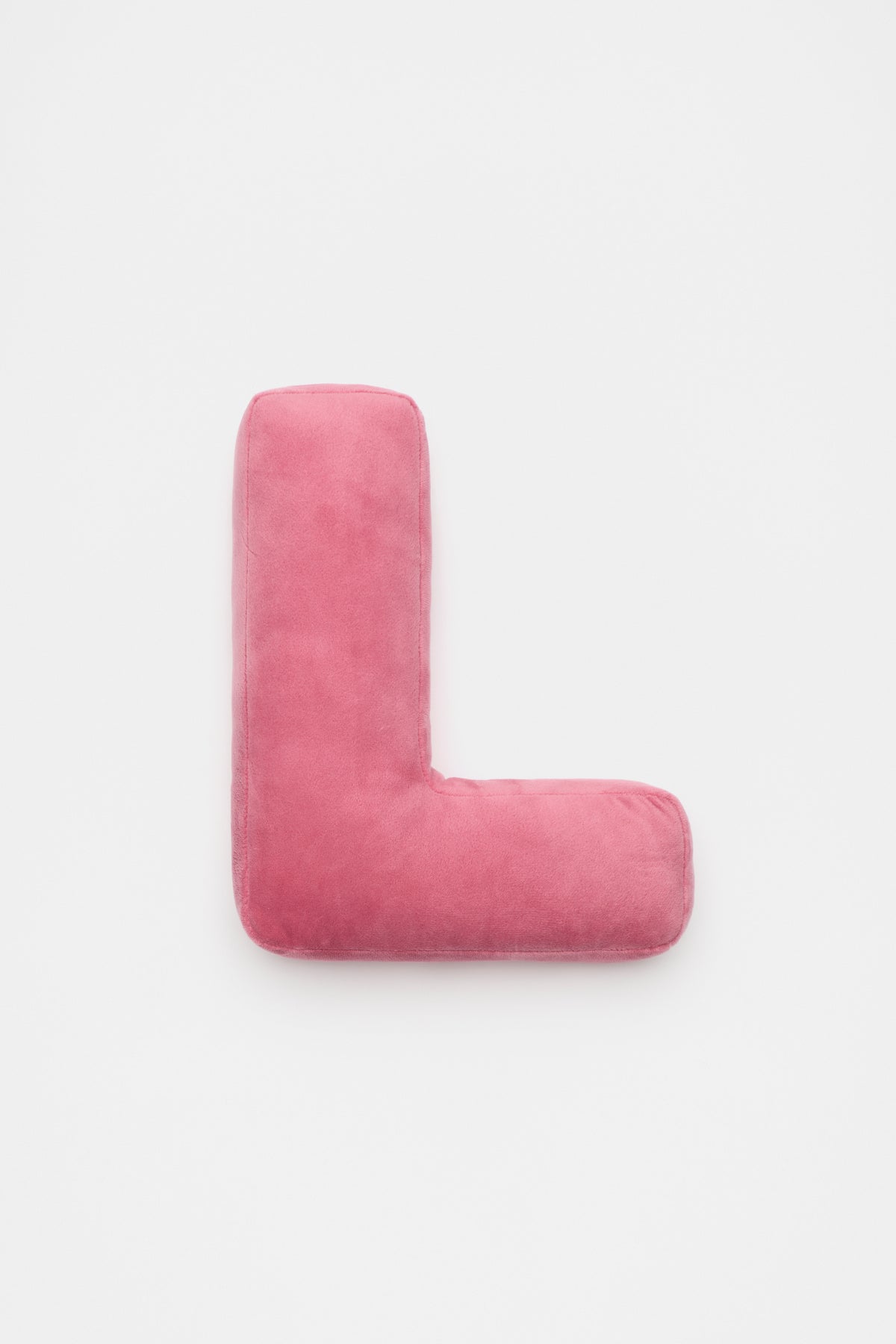 Raspberry Velvet Initial Cushion