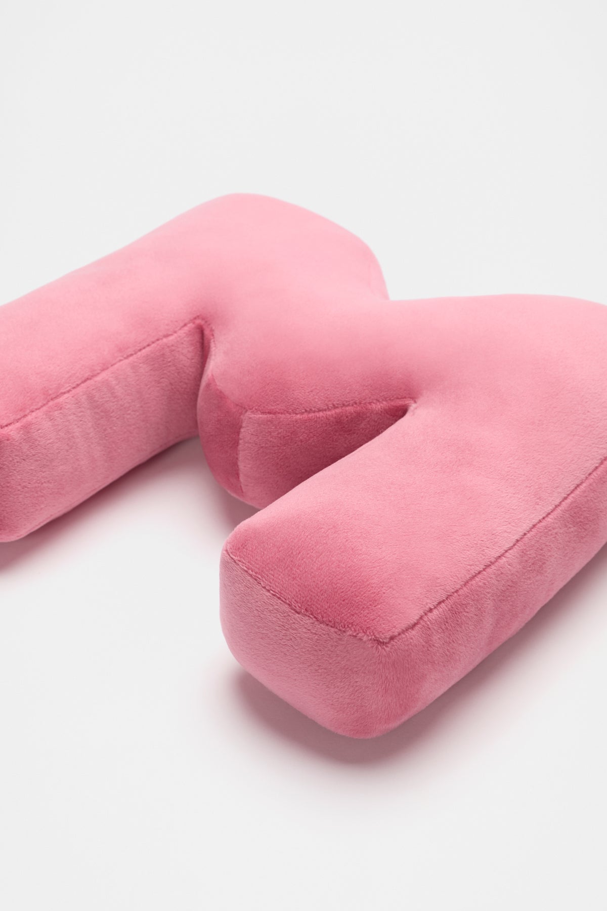 Raspberry Velvet Initial Cushion
