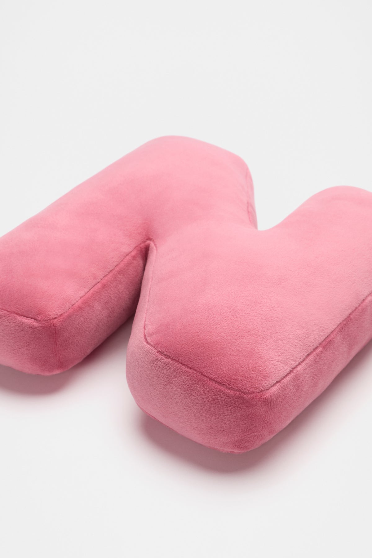 Raspberry Velvet Initial Cushion
