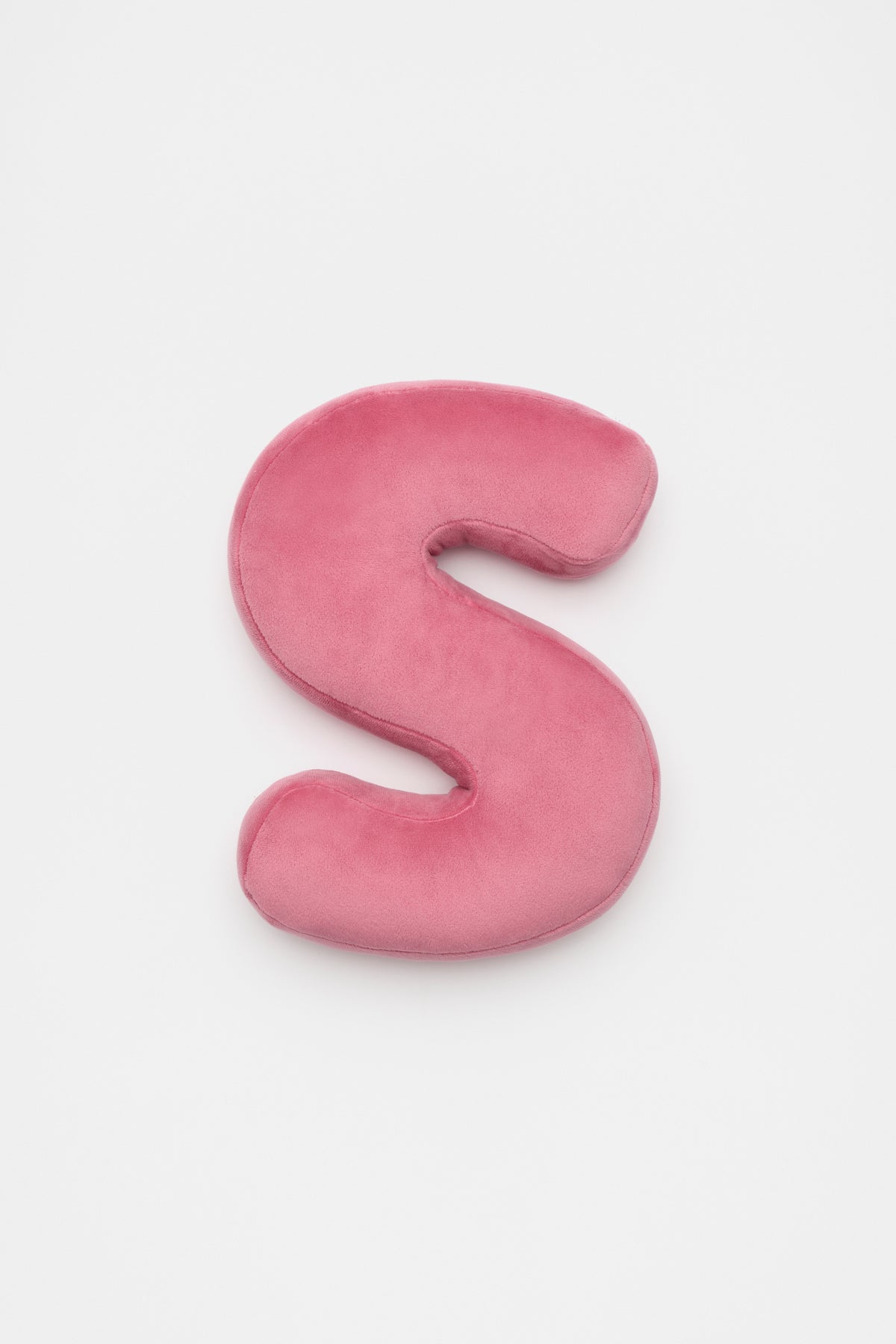 Raspberry Velvet Initial Cushion