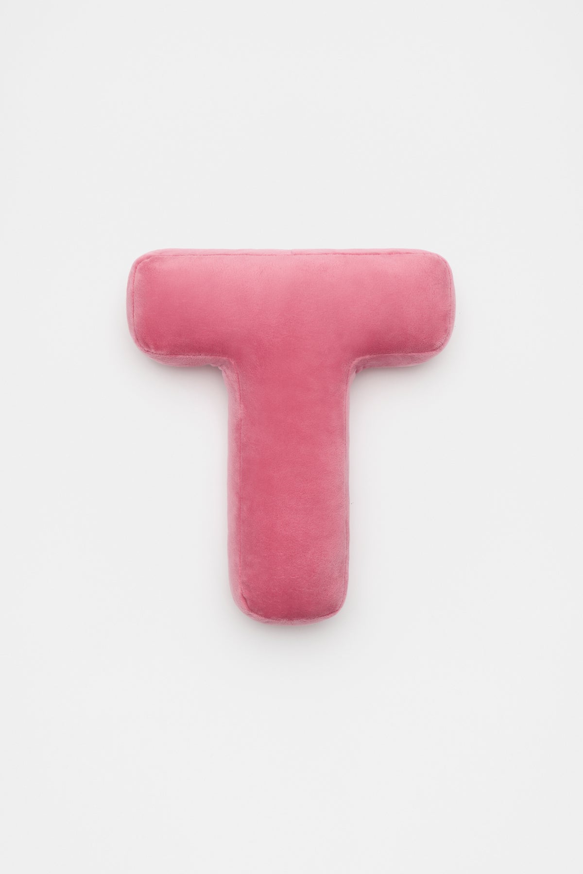 Raspberry Velvet Initial Cushion
