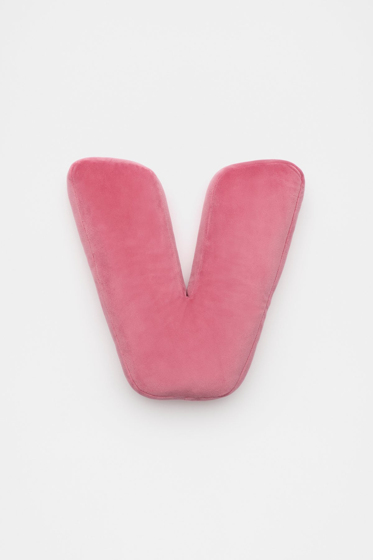 Raspberry Velvet Initial Cushion
