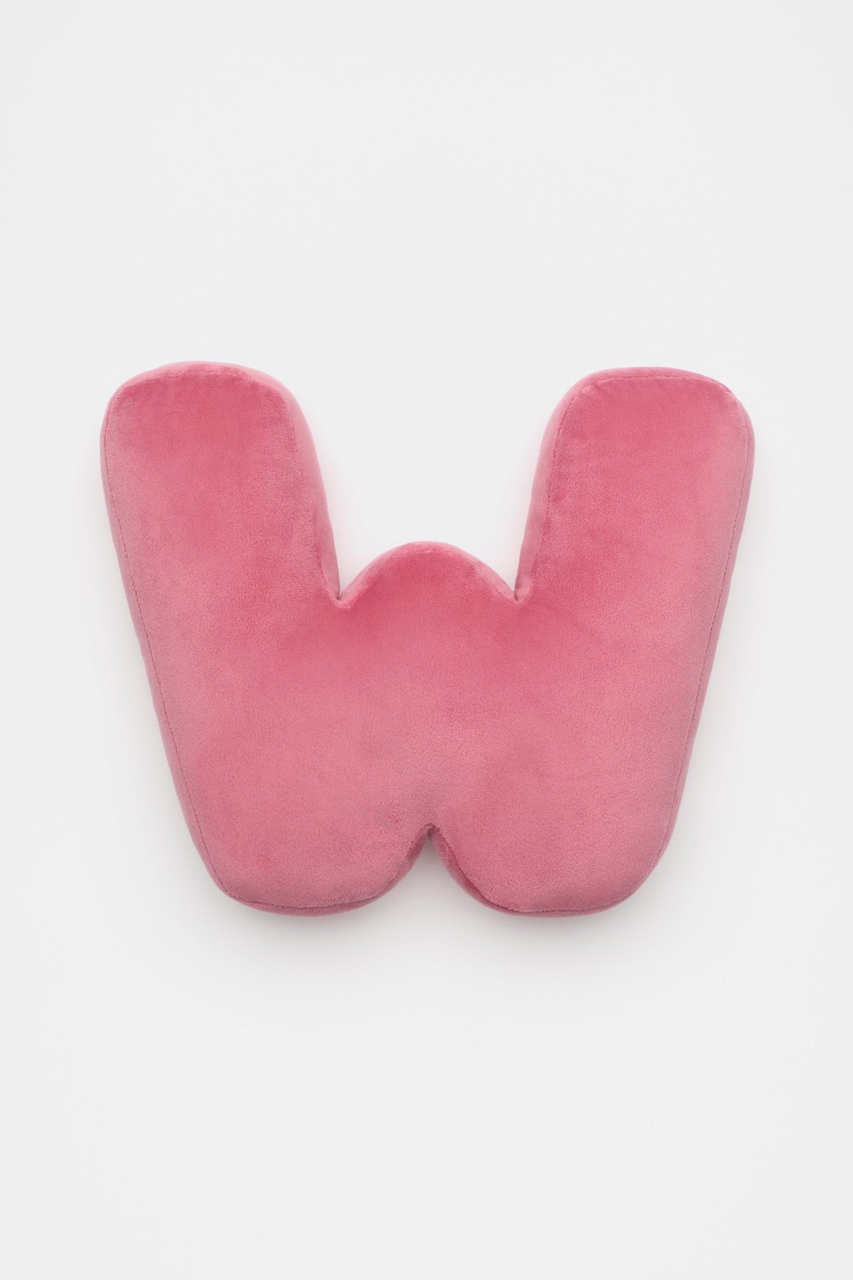 Raspberry Velvet Initial Cushion