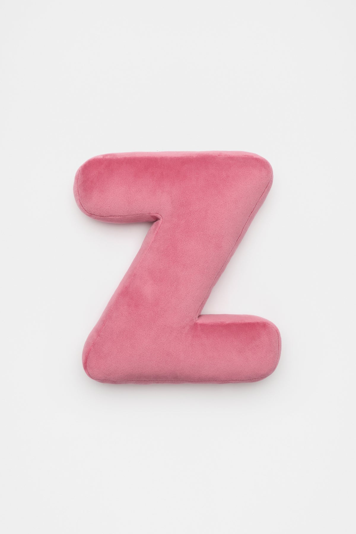 Raspberry Velvet Initial Cushion