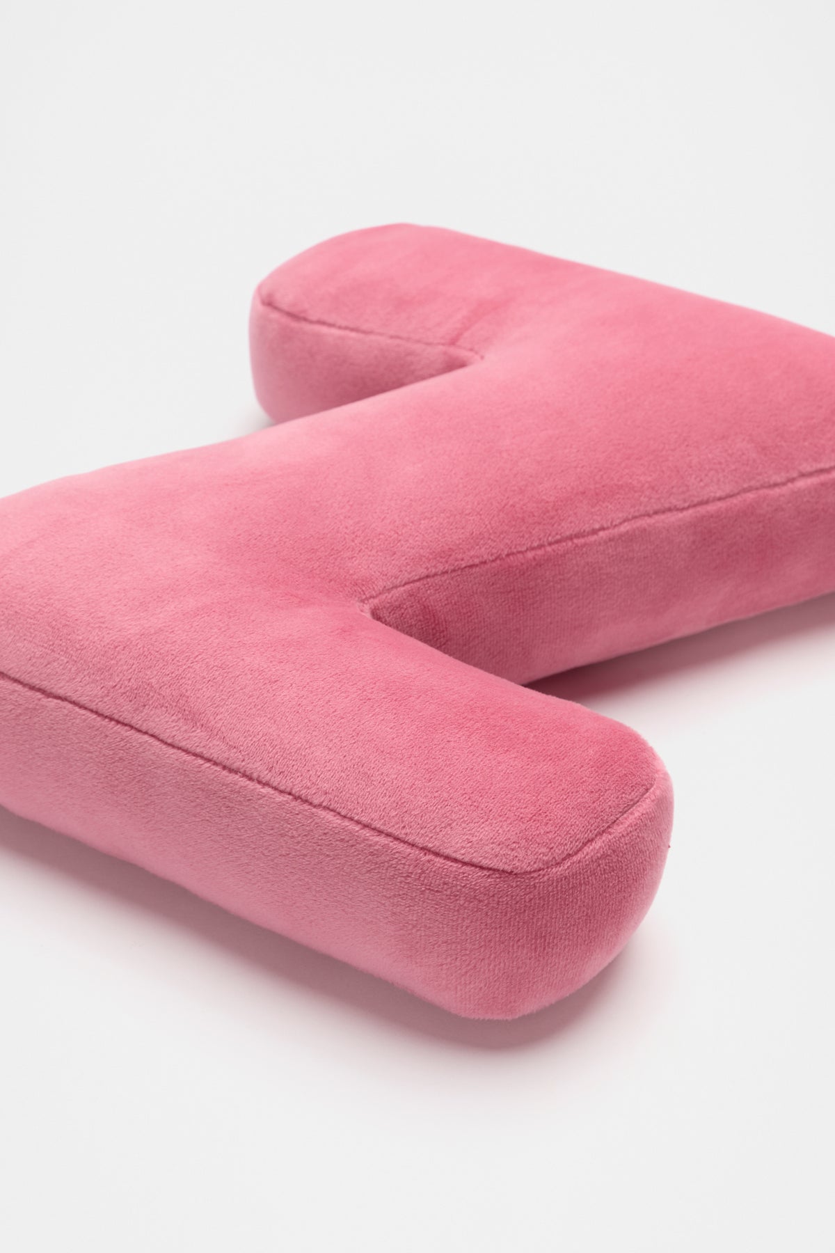 Raspberry Velvet Initial Cushion