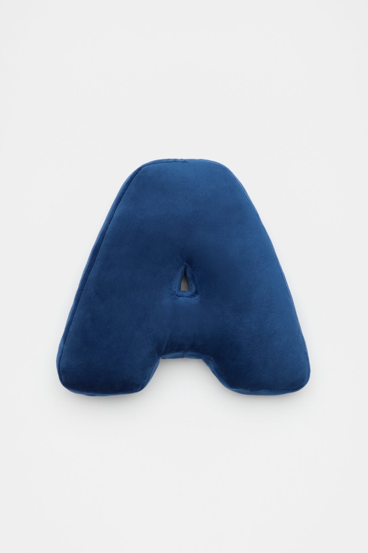 Blue Velvet Initial Cushion