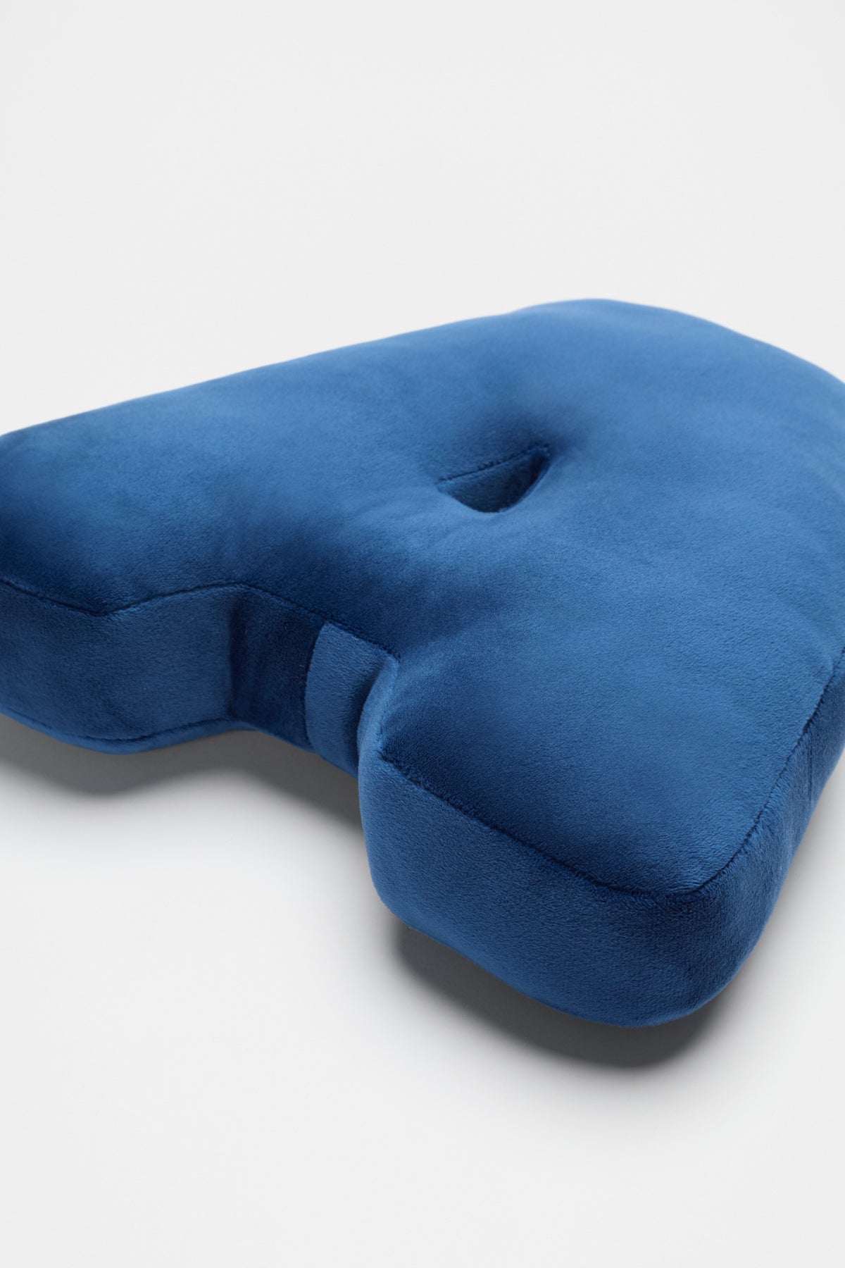 Blue Velvet Initial Cushion