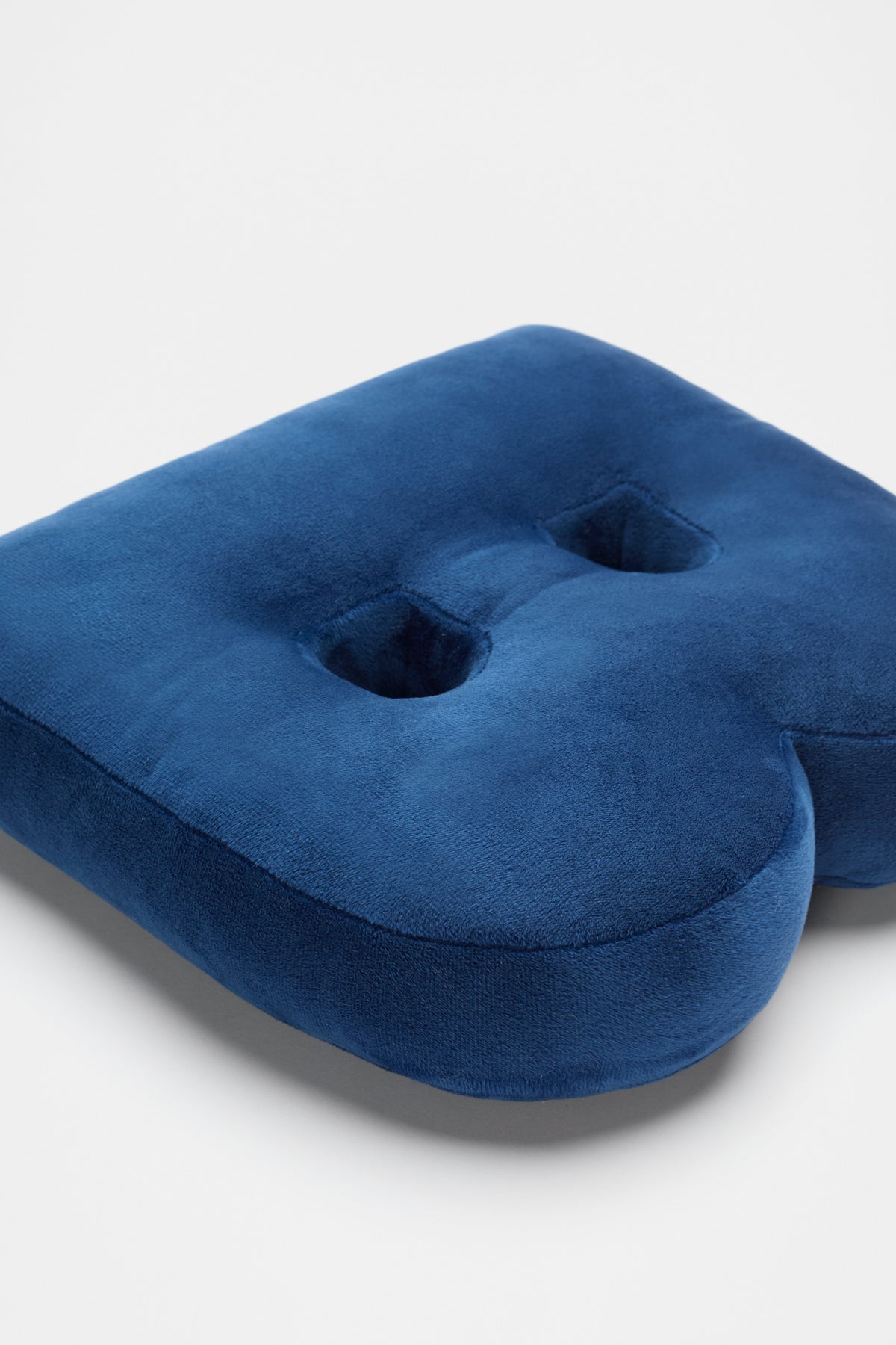 Blue Velvet Initial Cushion