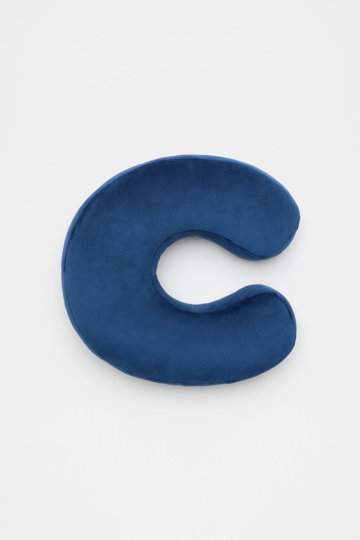 Blue Velvet Initial Cushion