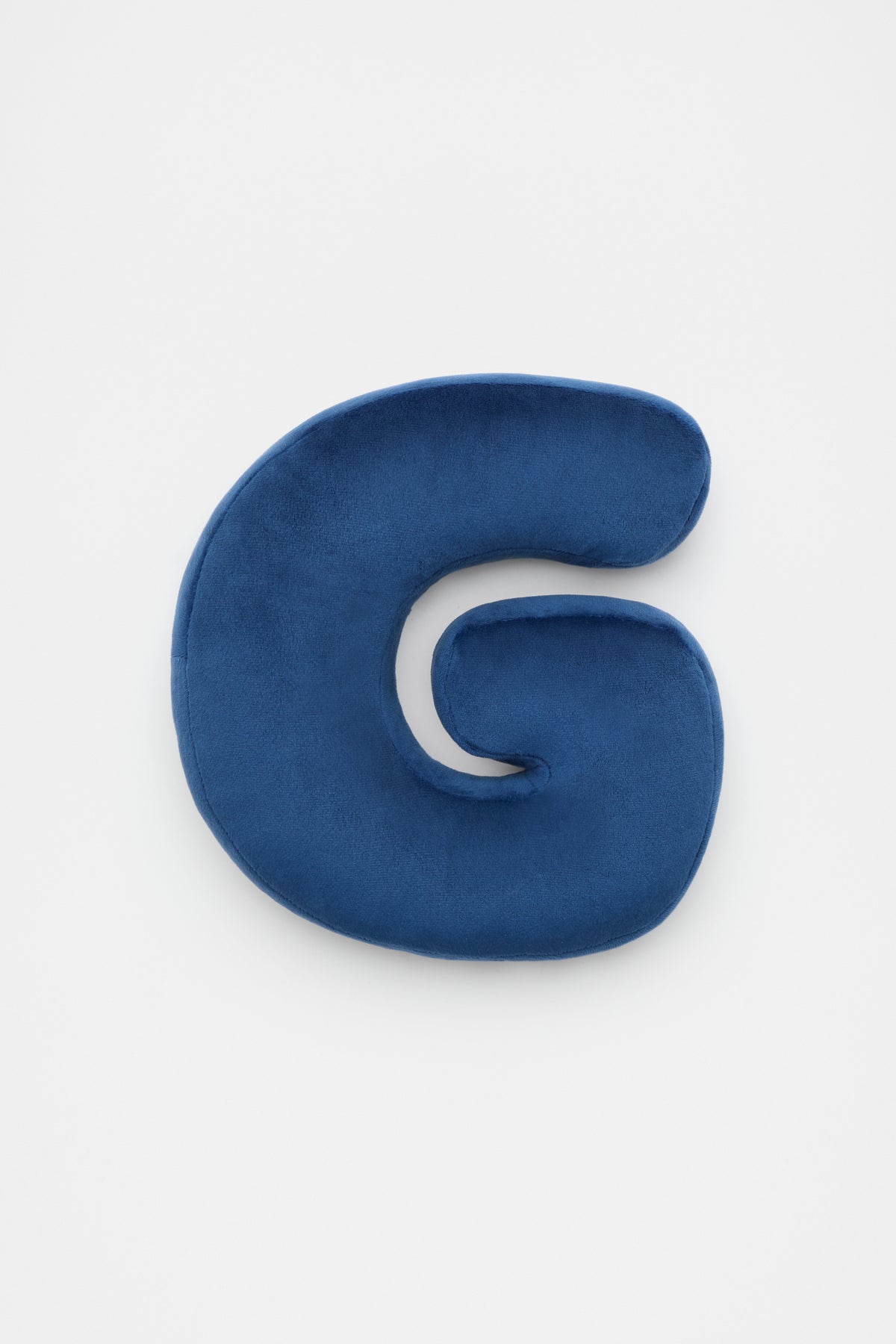 Blue Velvet Initial Cushion