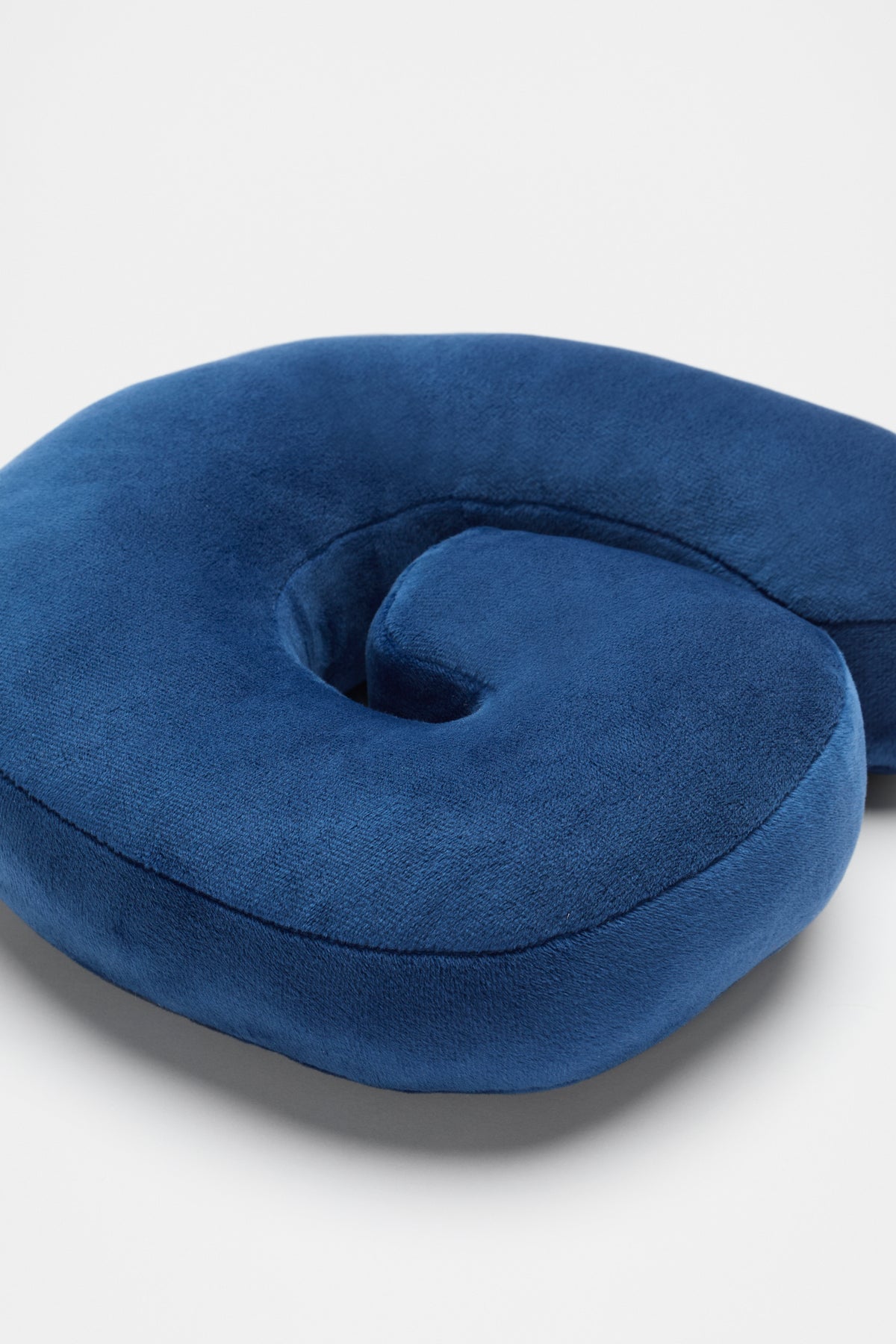 Blue Velvet Initial Cushion