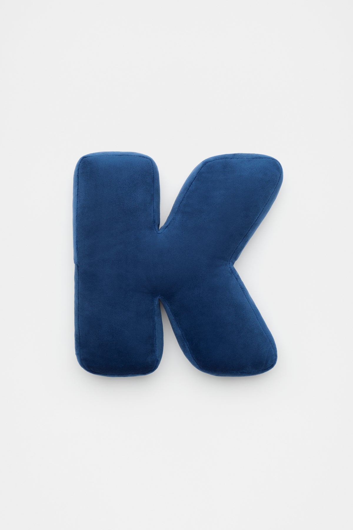 Blue Velvet Initial Cushion