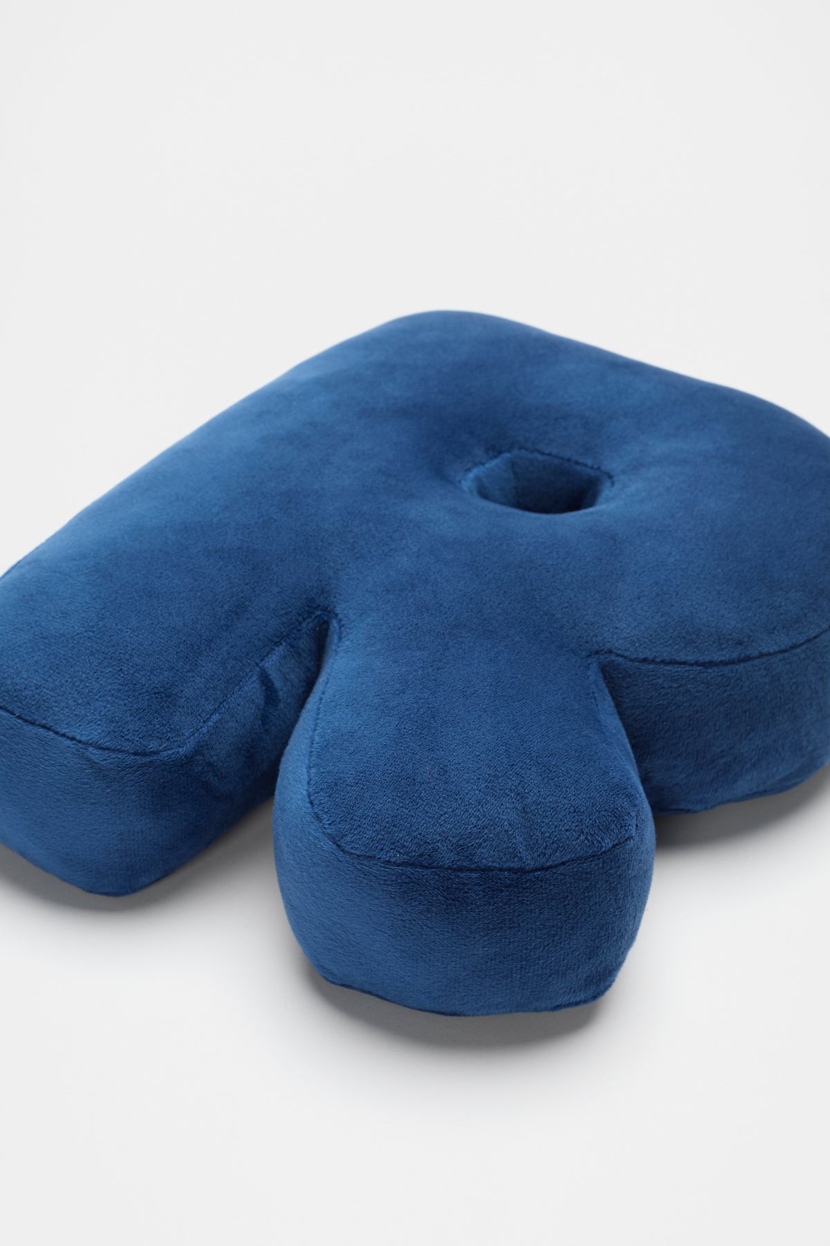 Blue Velvet Initial Cushion