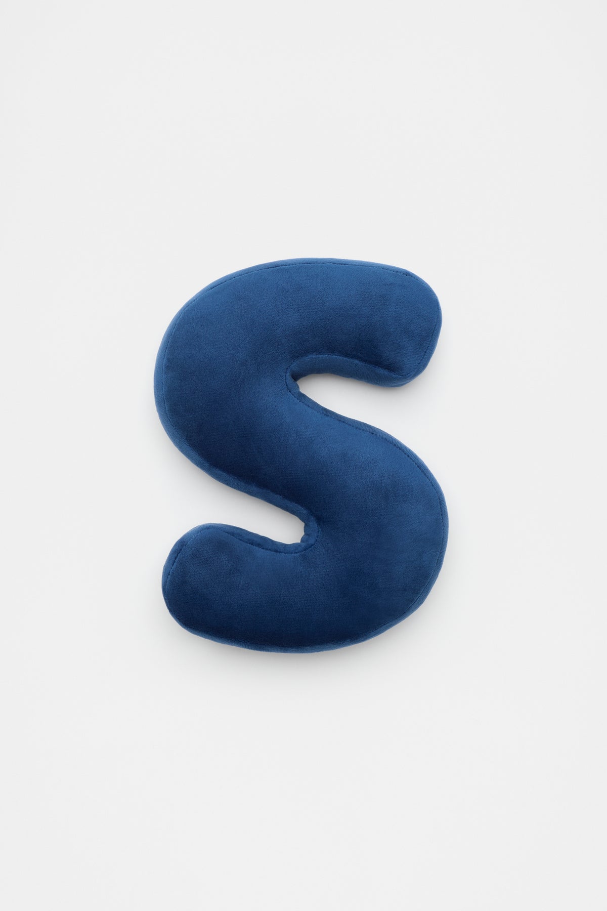 Blue Velvet Initial Cushion