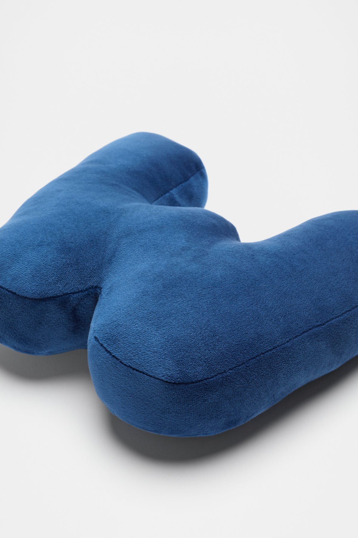 Blue Velvet Initial Cushion