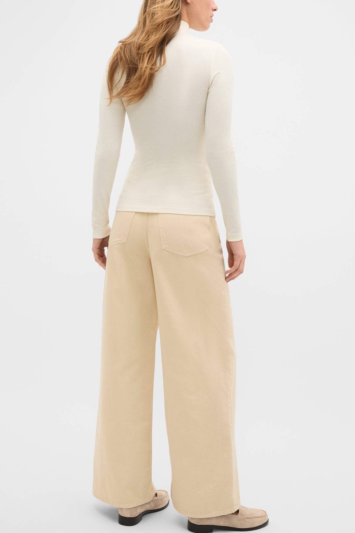 Core Rib Mock Neck Top