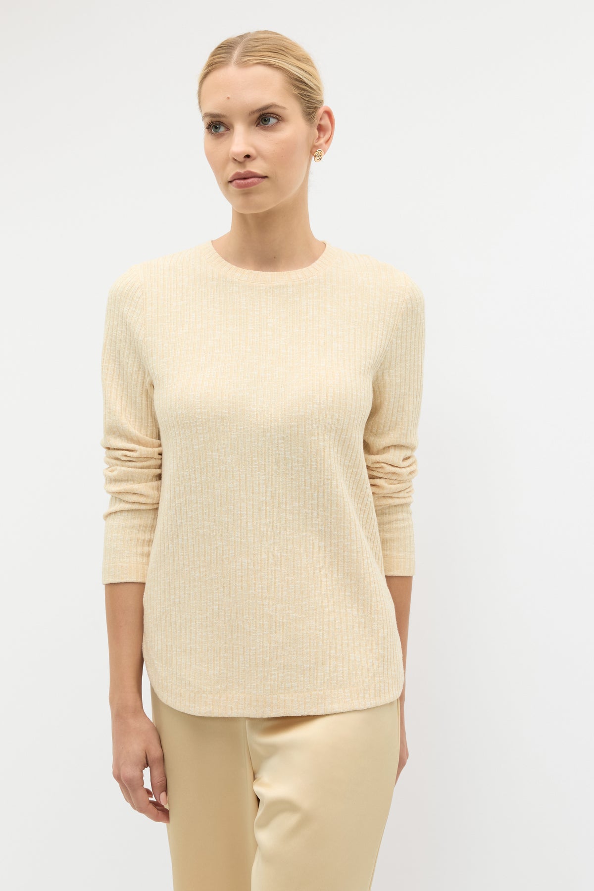 Textured Long Sleeve Top