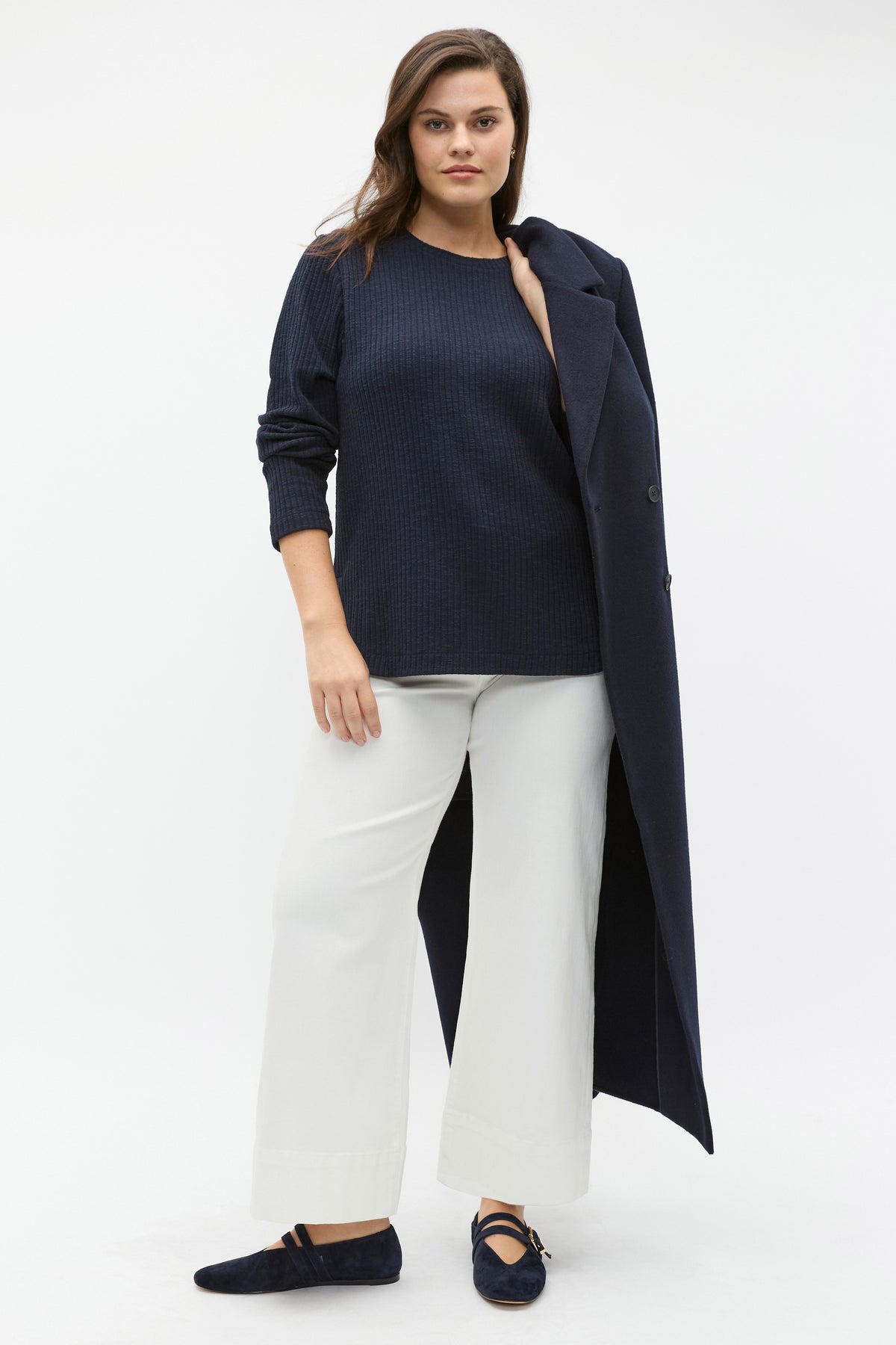 Textured Long Sleeve Top