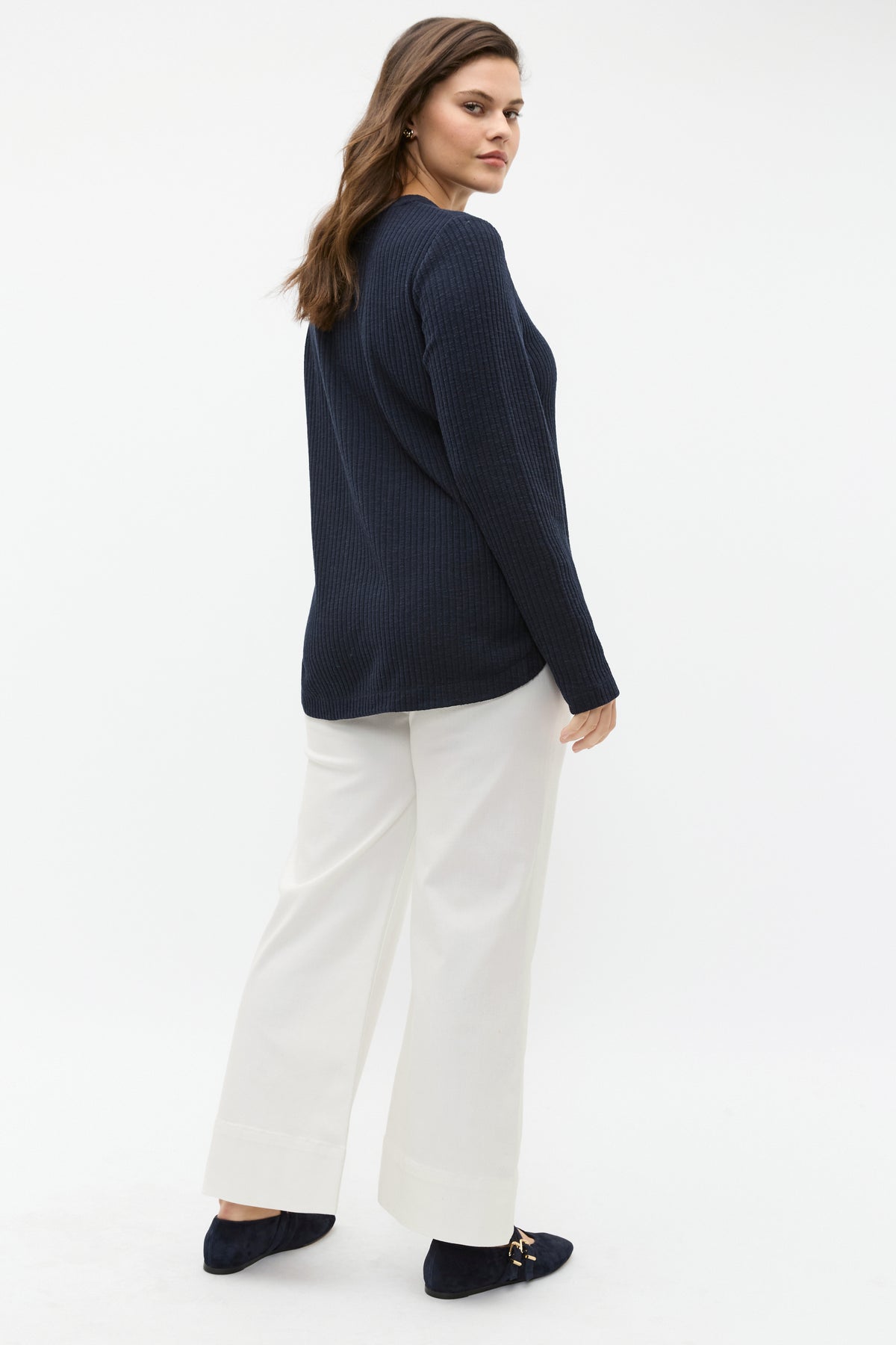 Textured Long Sleeve Top