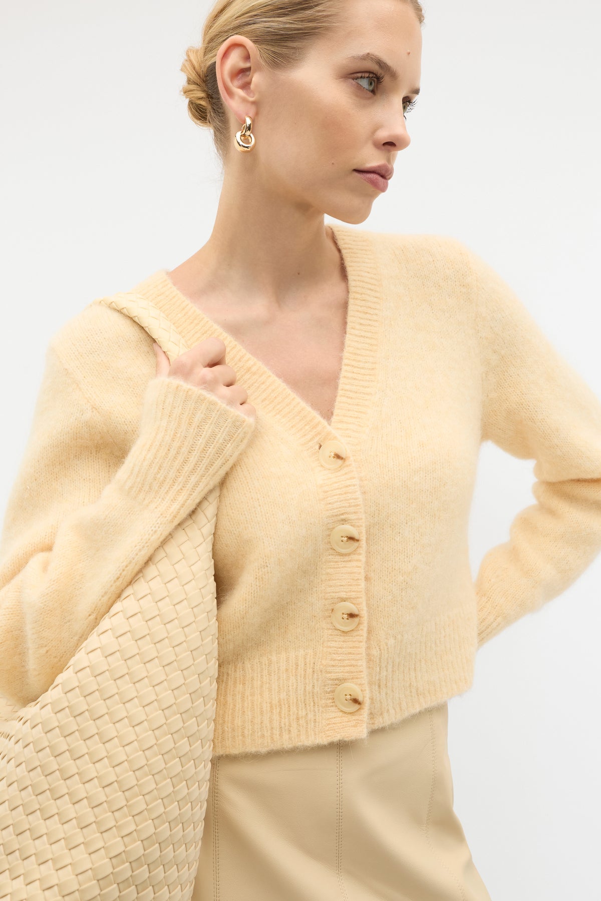 Lofty Button Knit Cardigan