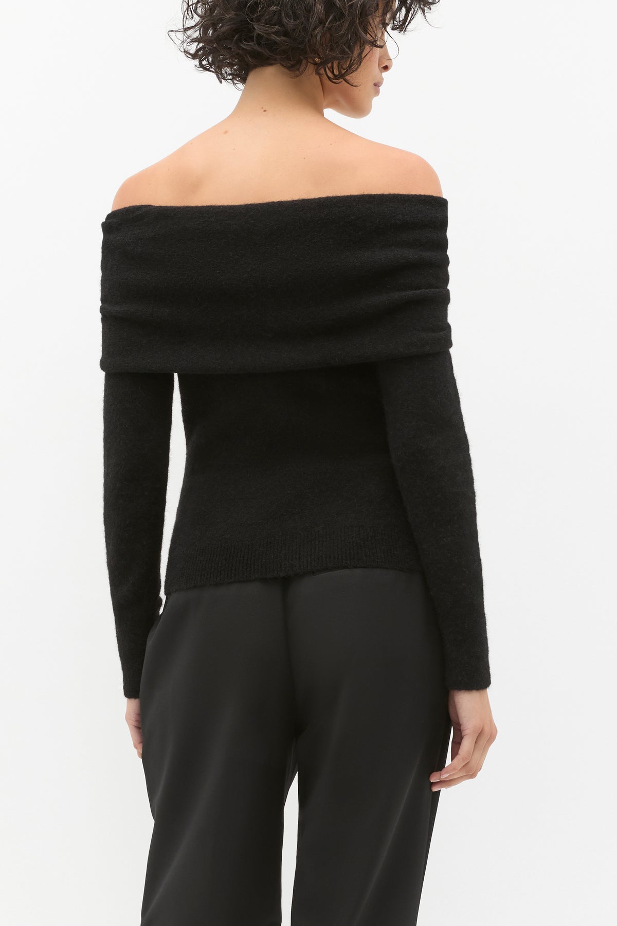 Lofty Twist Off Shoulder Knit