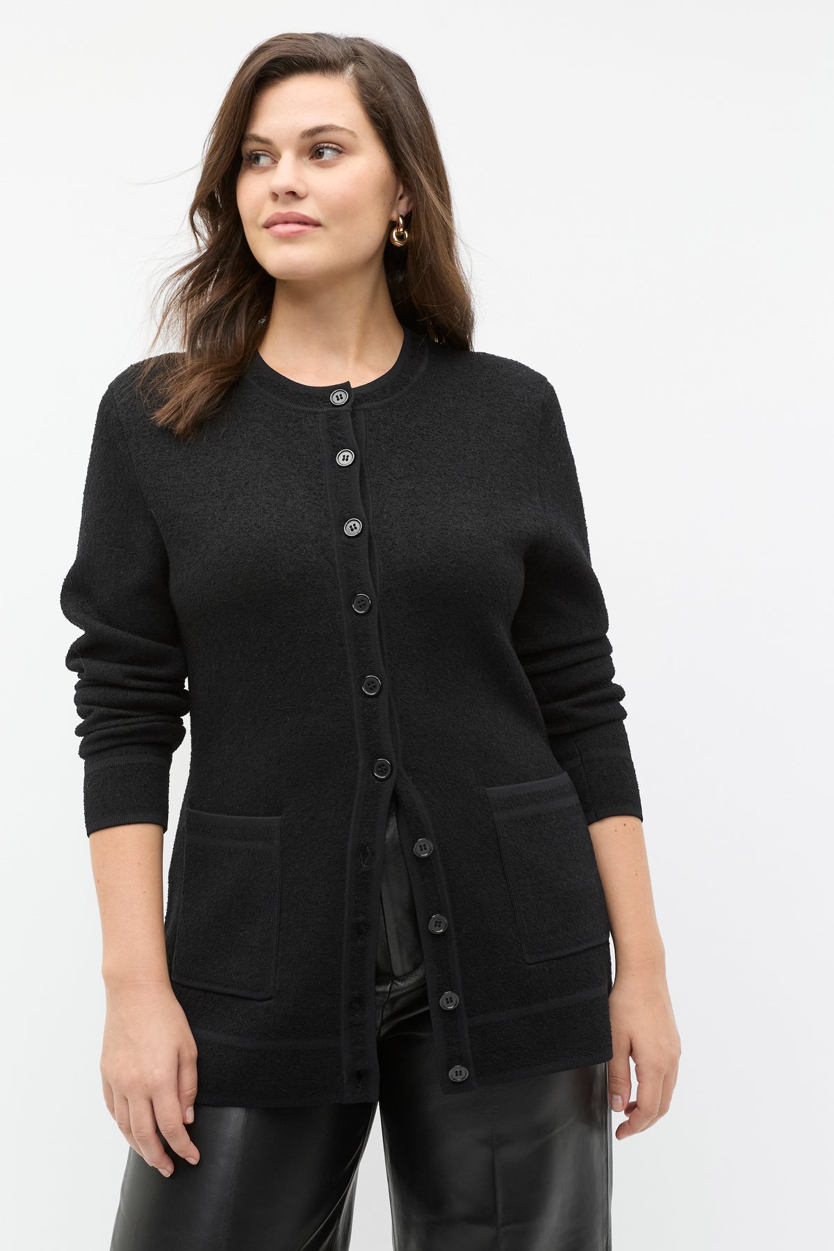 Boucle Fitted Cardigan