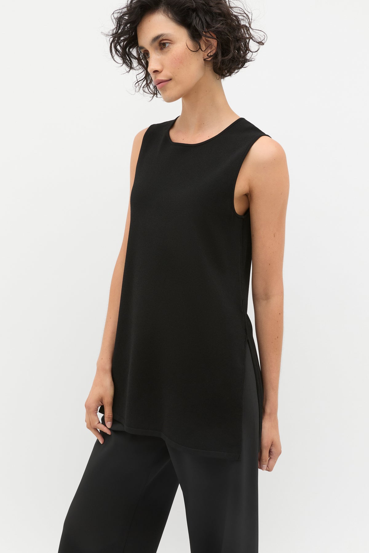 Compact Crepe Knit Tunic