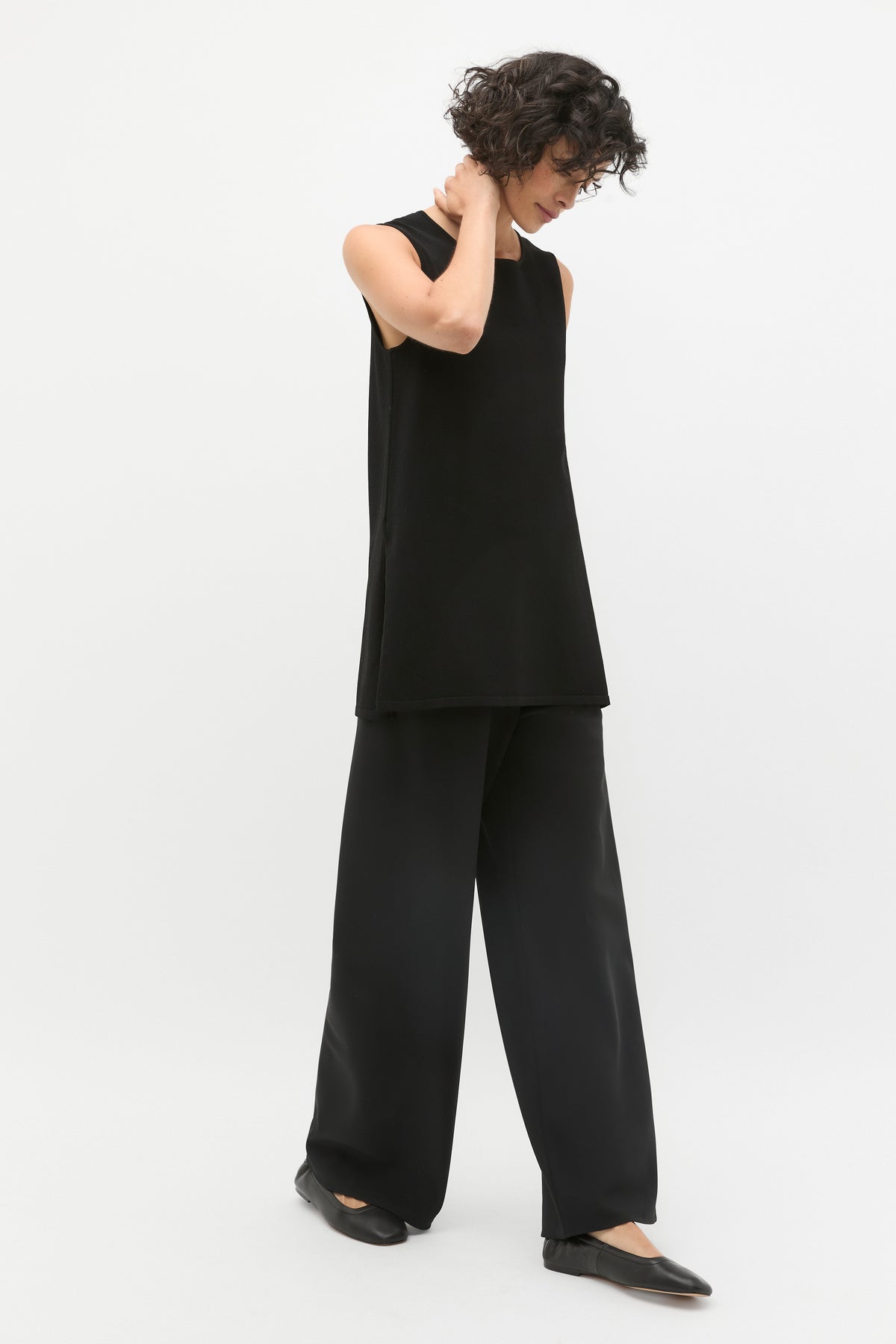 Compact Crepe Knit Tunic