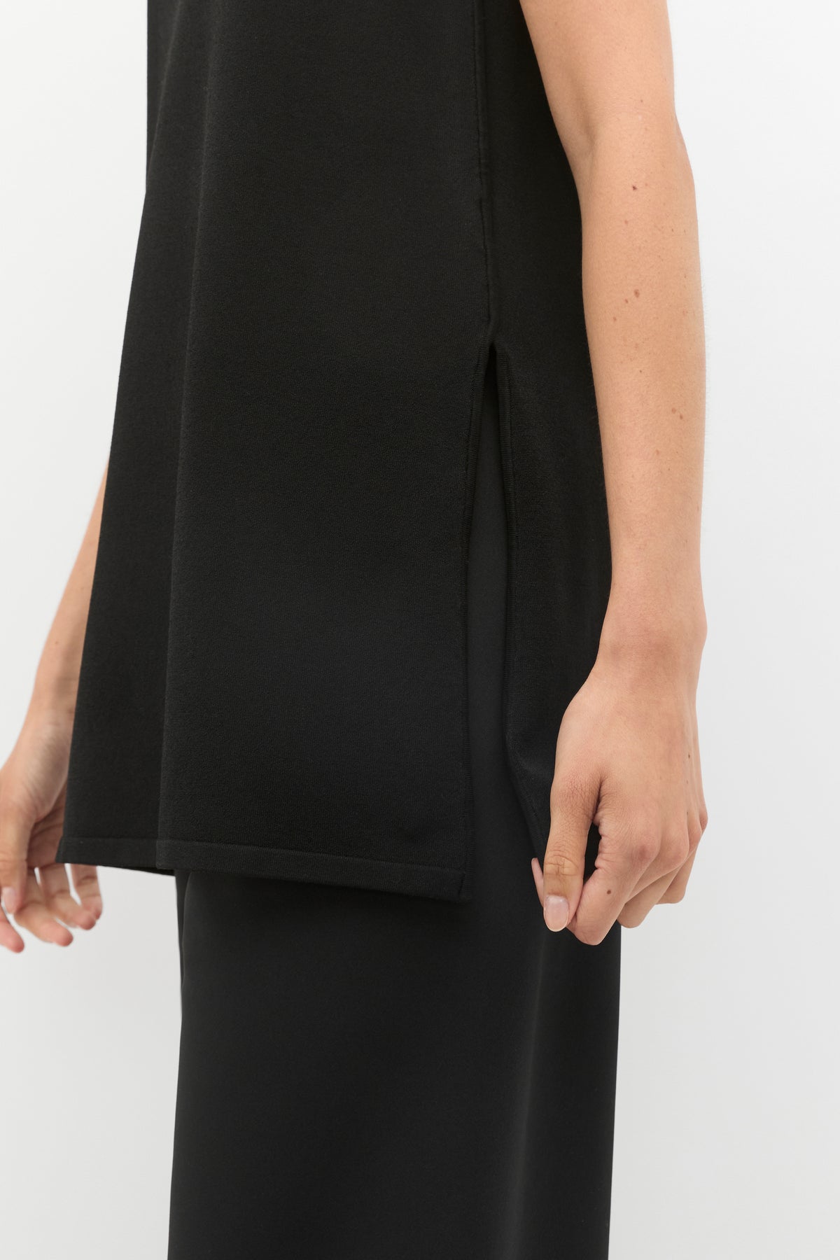 Compact Crepe Knit Tunic