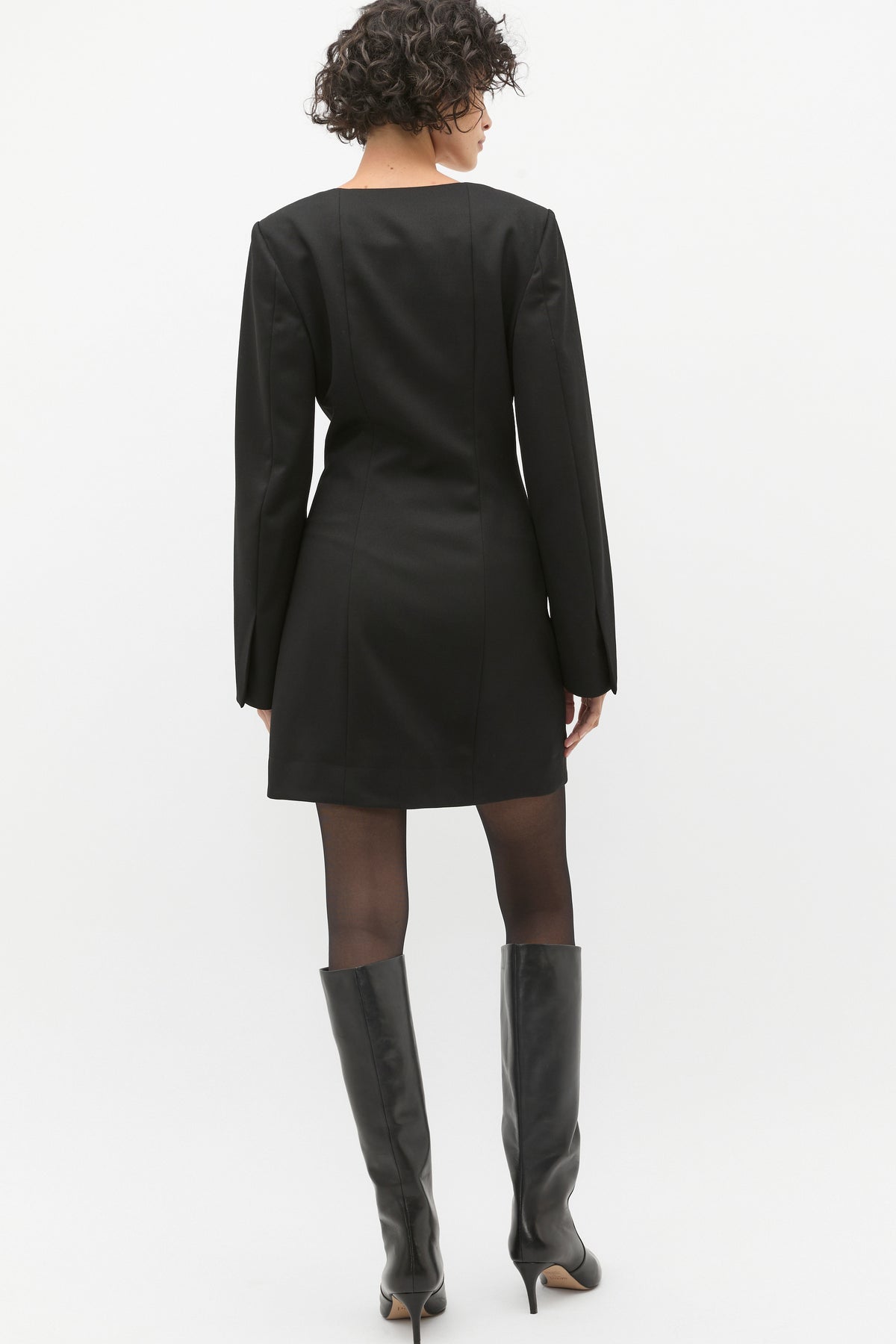 Wool Blend Mini Dress