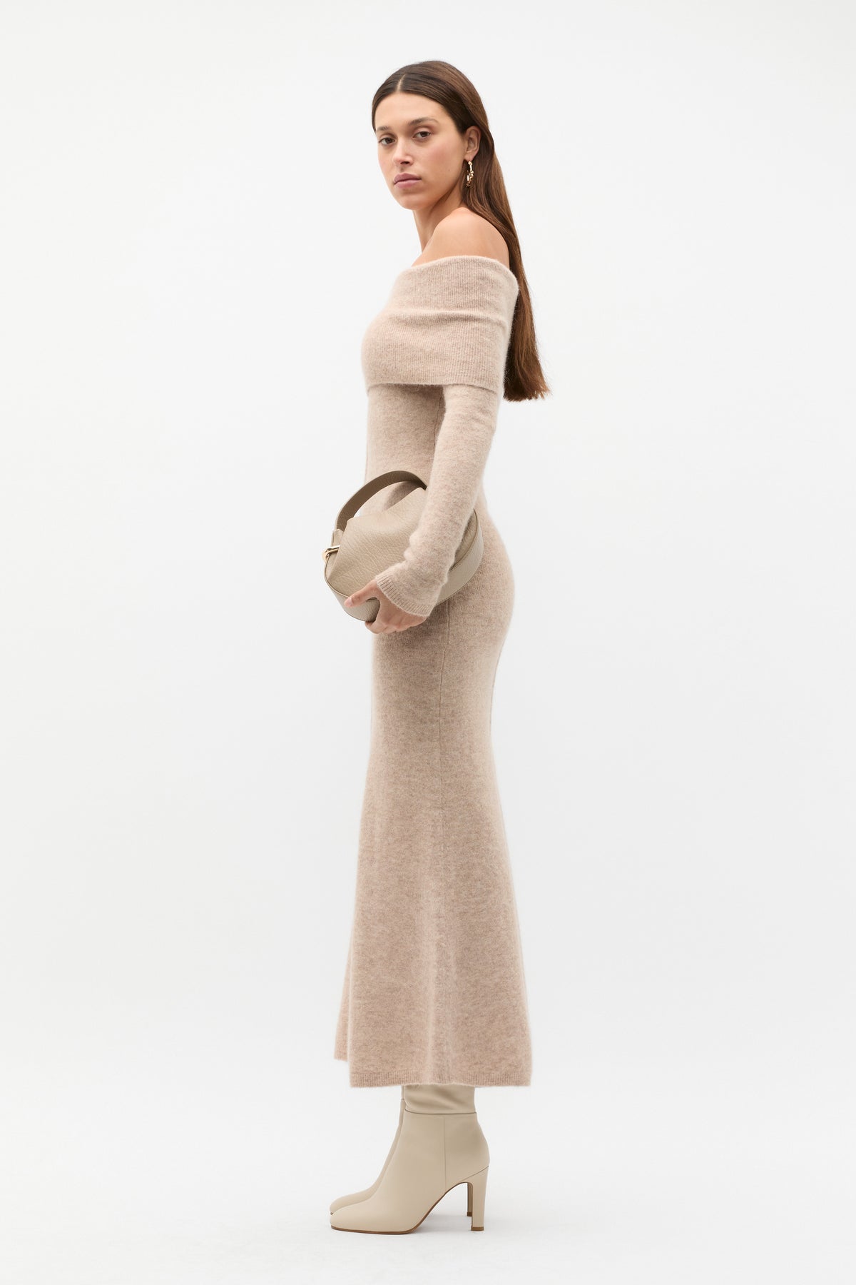 Lofty Off Shoulder Knit Dress