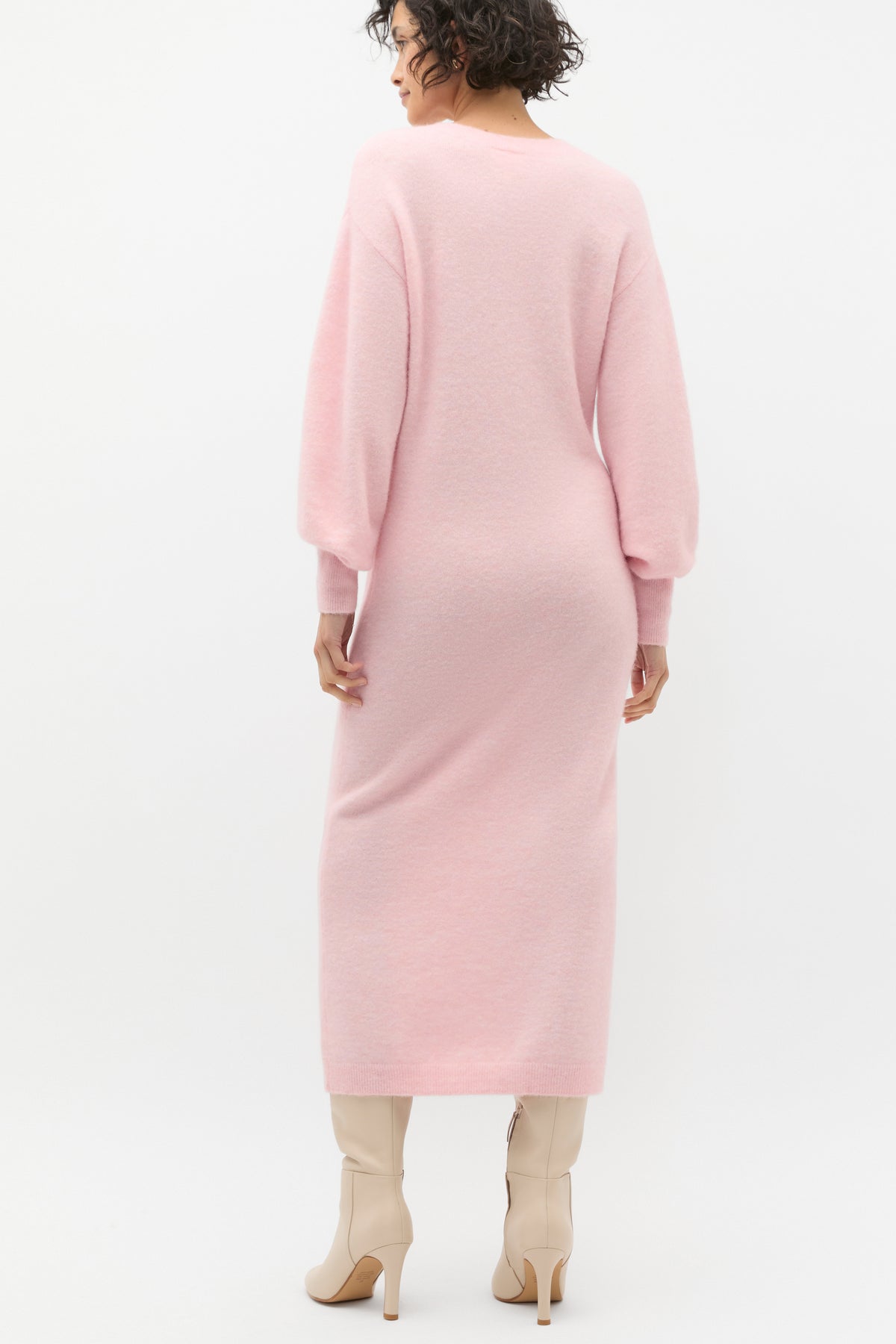 Lofty V Neck Midi Dress