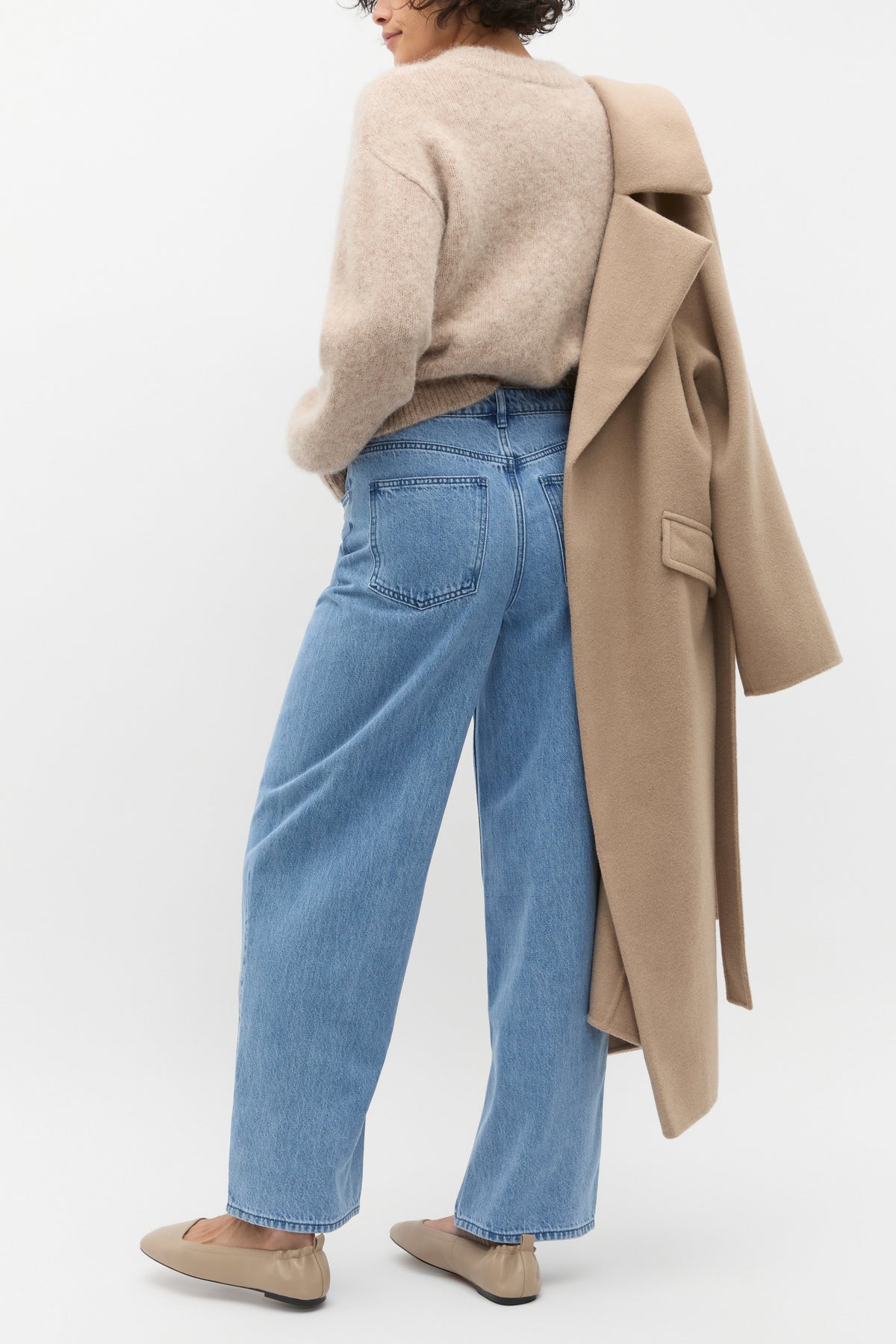 Barrel Leg Seam Front Jean