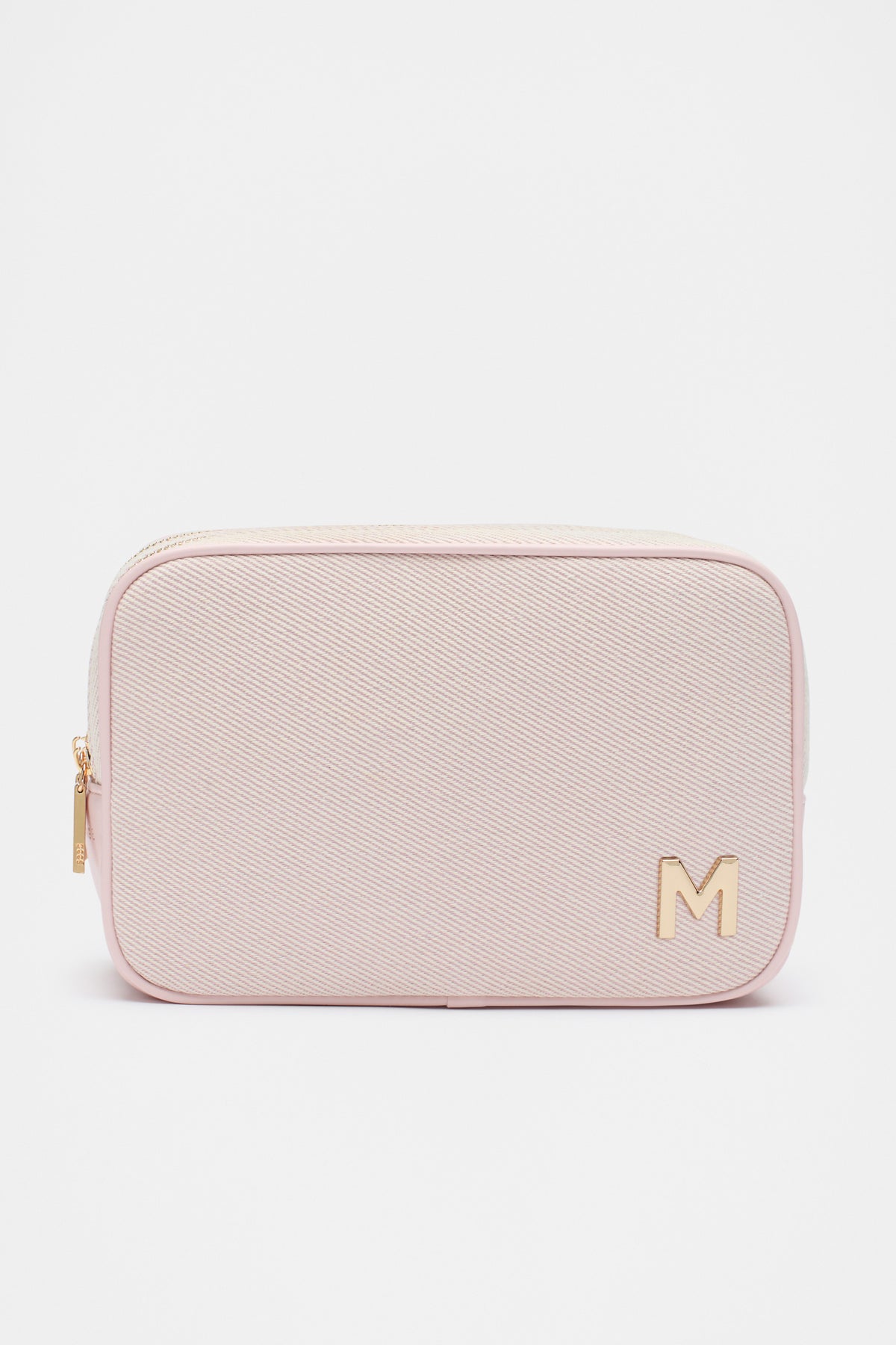 Initials Make Up Bag Rose Petal