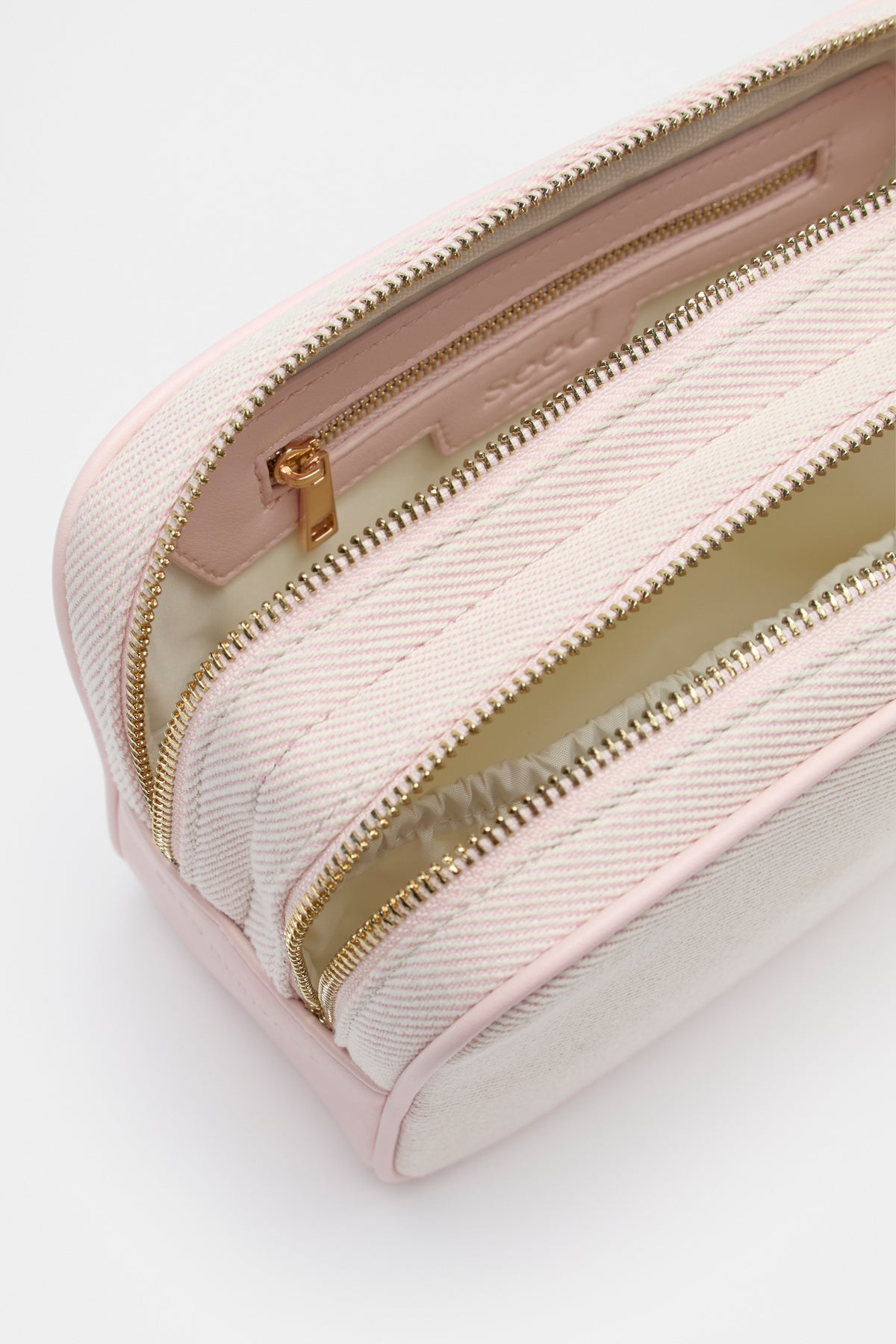 Initials Make Up Bag Rose Petal