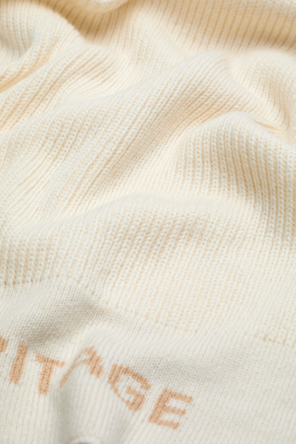 Rib Knit Logo Scarf