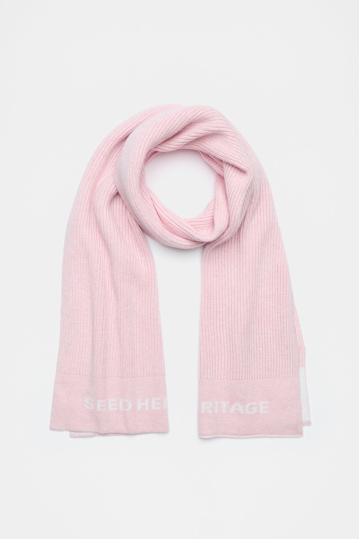 Rib Knit Logo Scarf