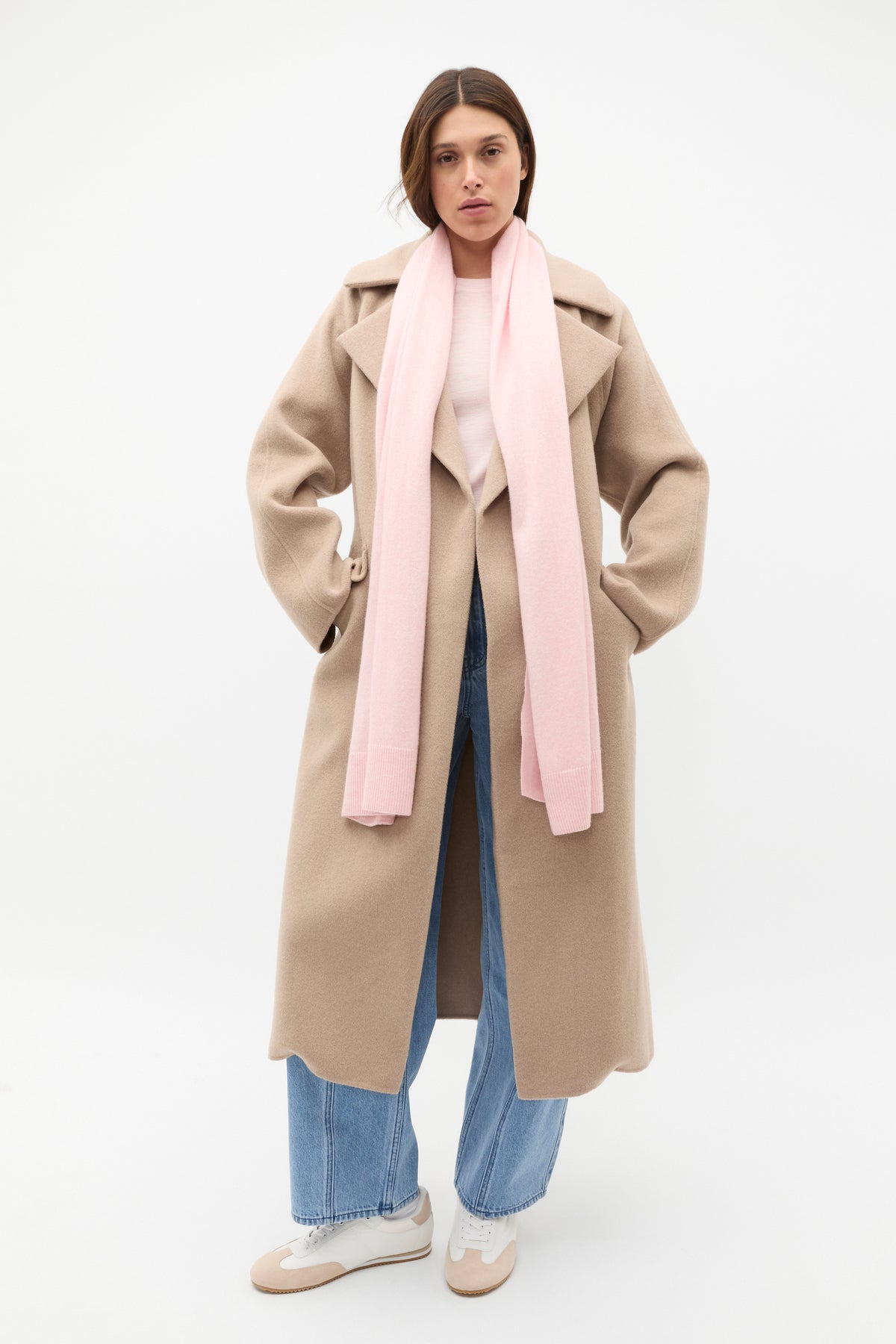 Rib Knit Logo Scarf