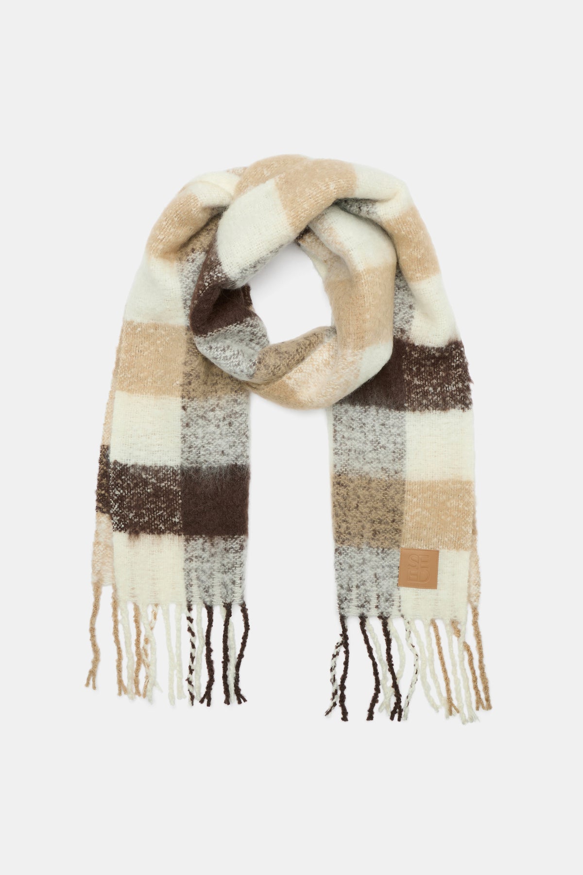 Check Textured Scarf