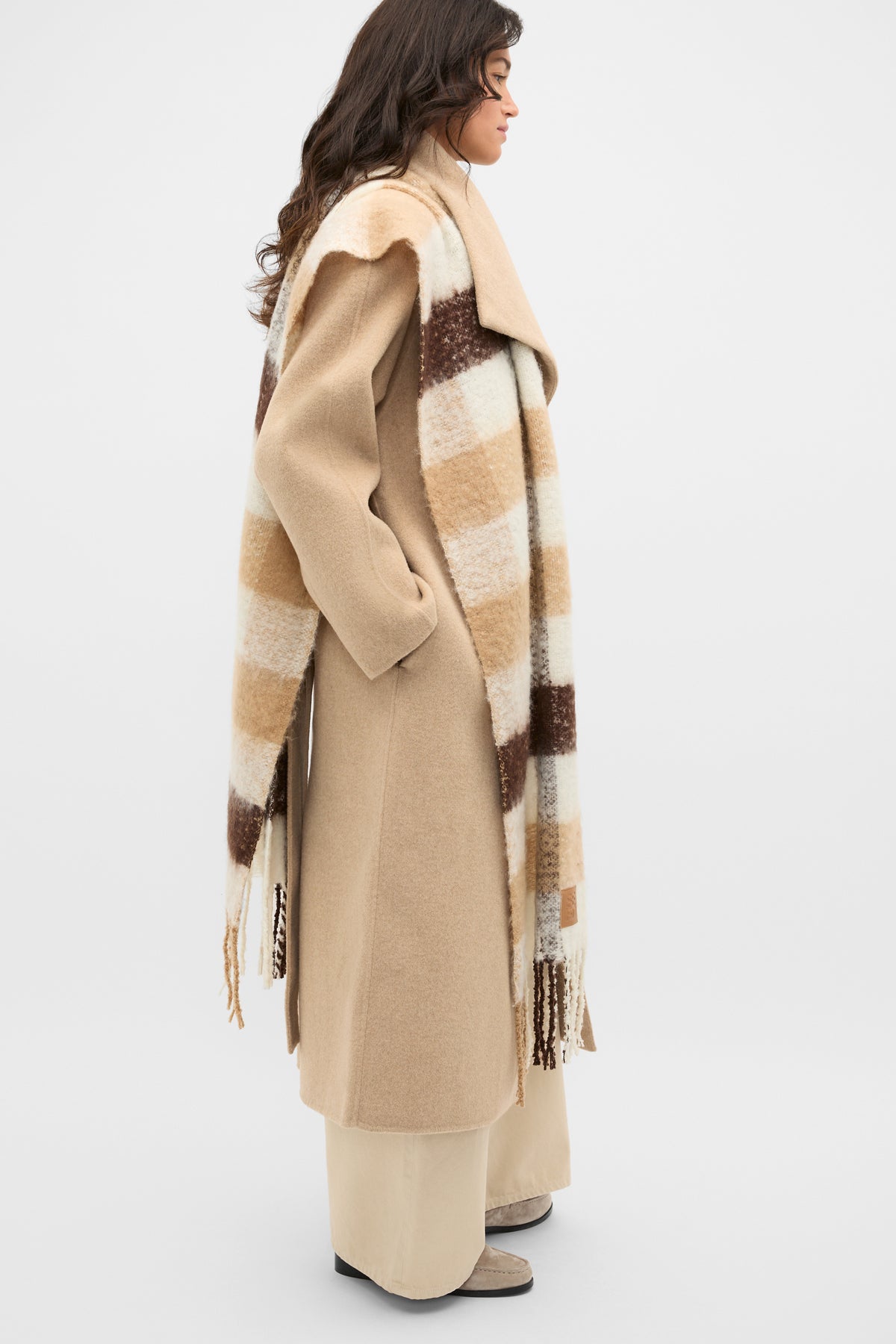 Check Textured Scarf