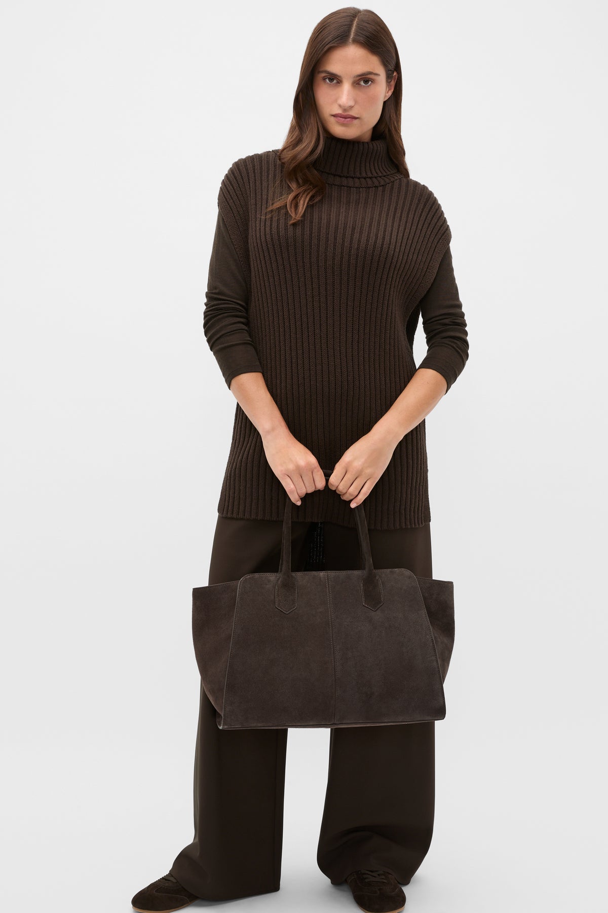 Collar Knit Poncho