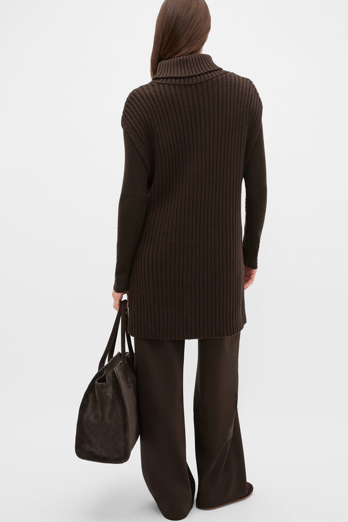 Collar Knit Poncho