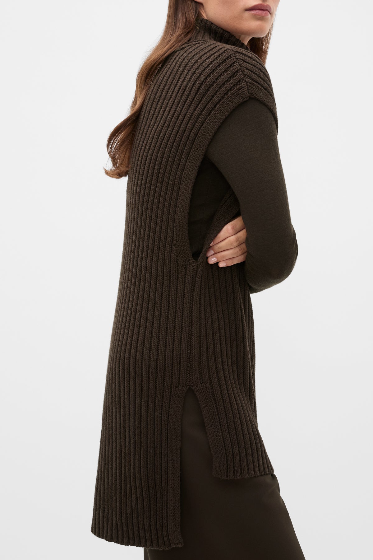 Collar Knit Poncho