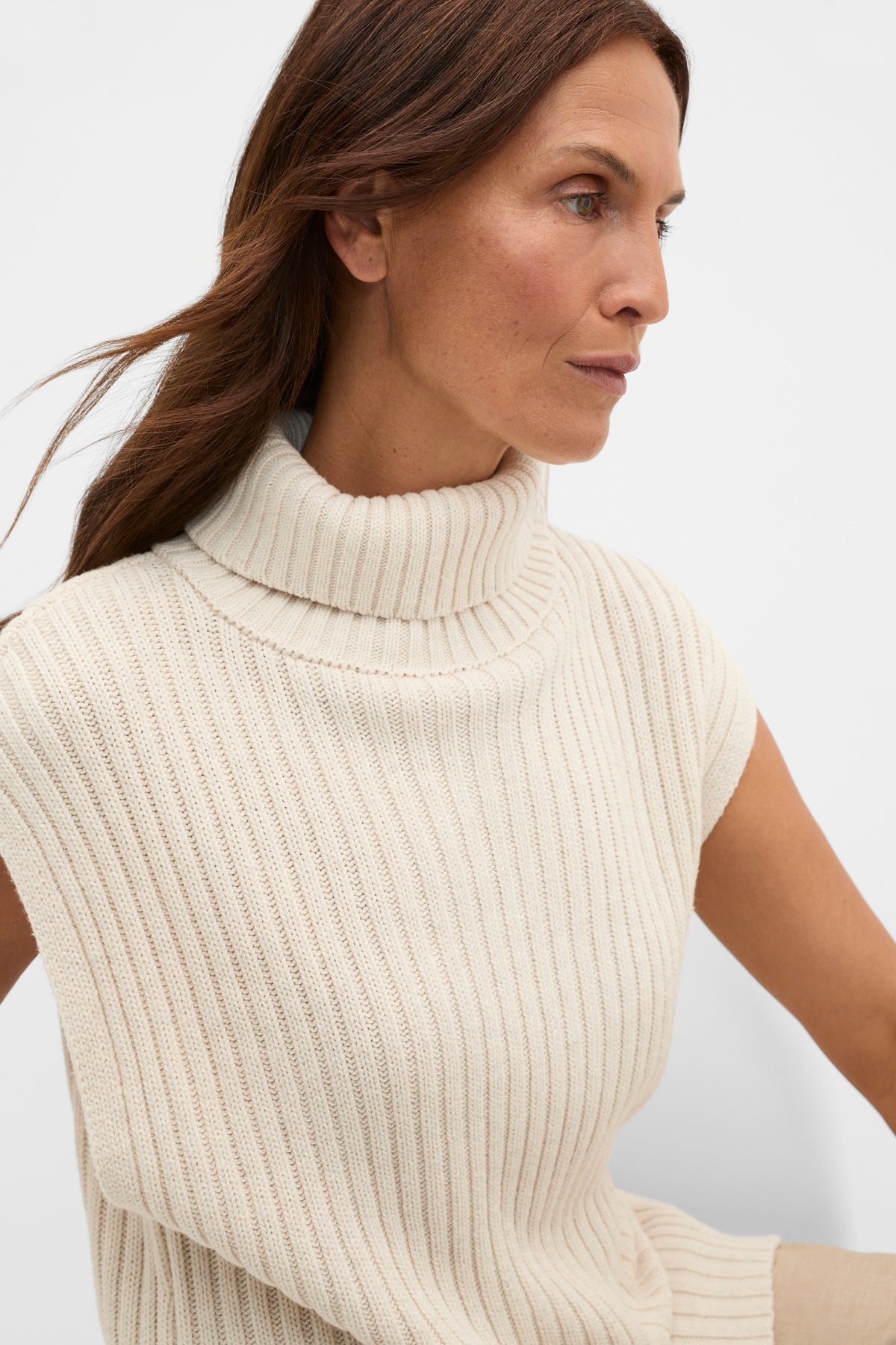Collar Knit Poncho