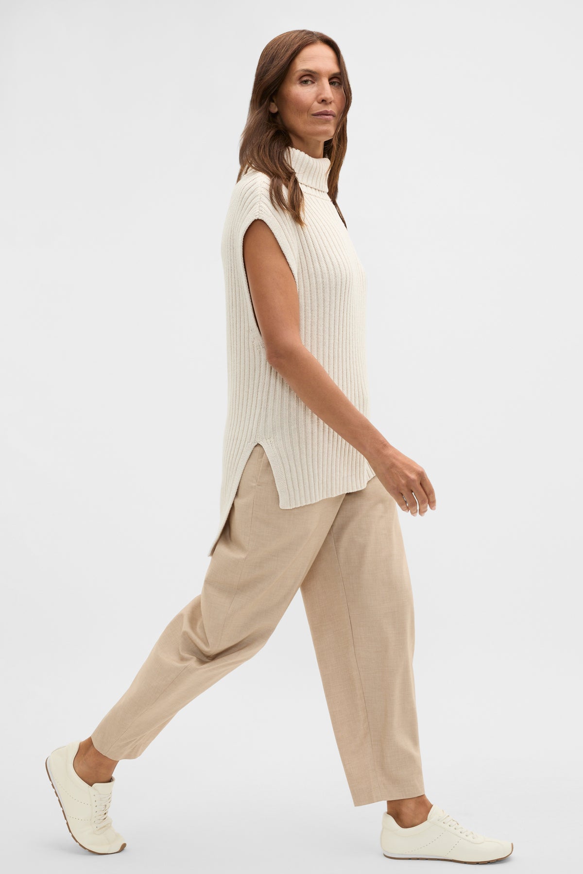 Collar Knit Poncho
