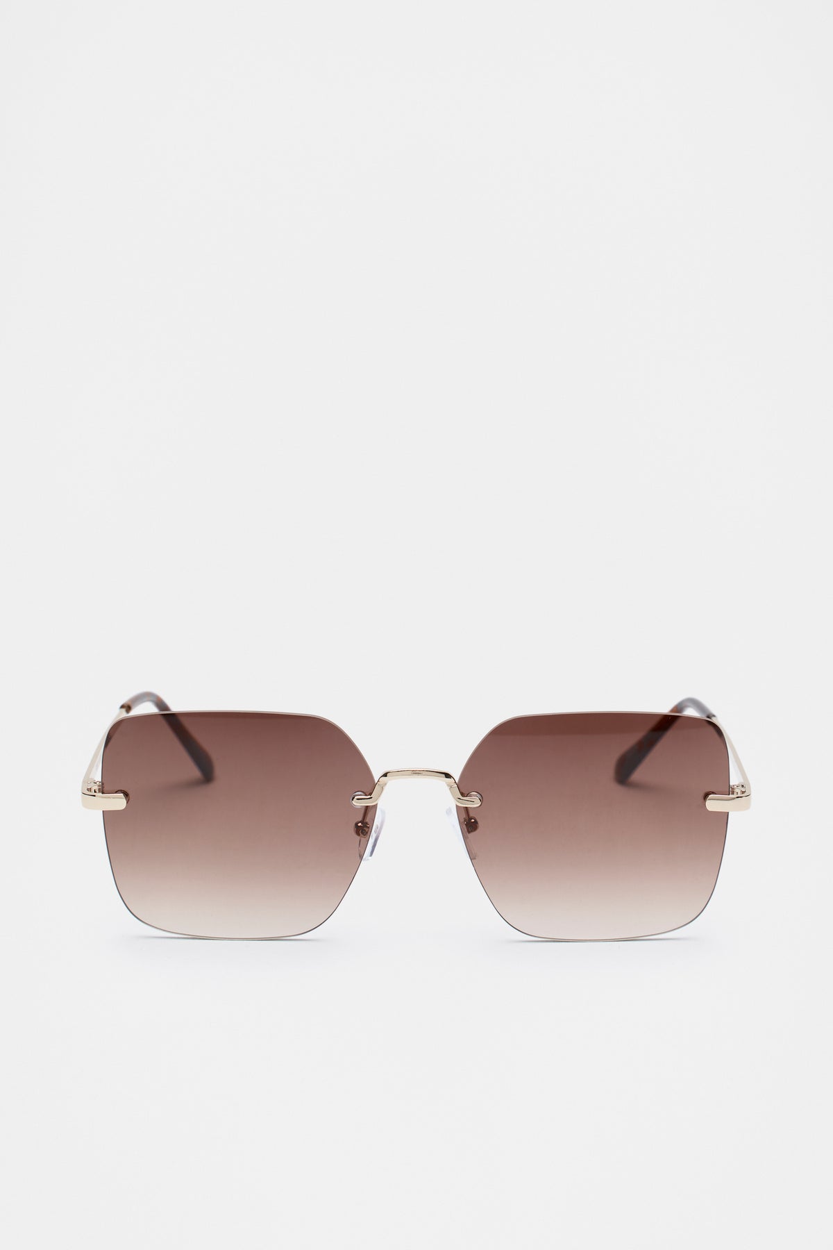 Matea Rectangle Frameless Sunglasses