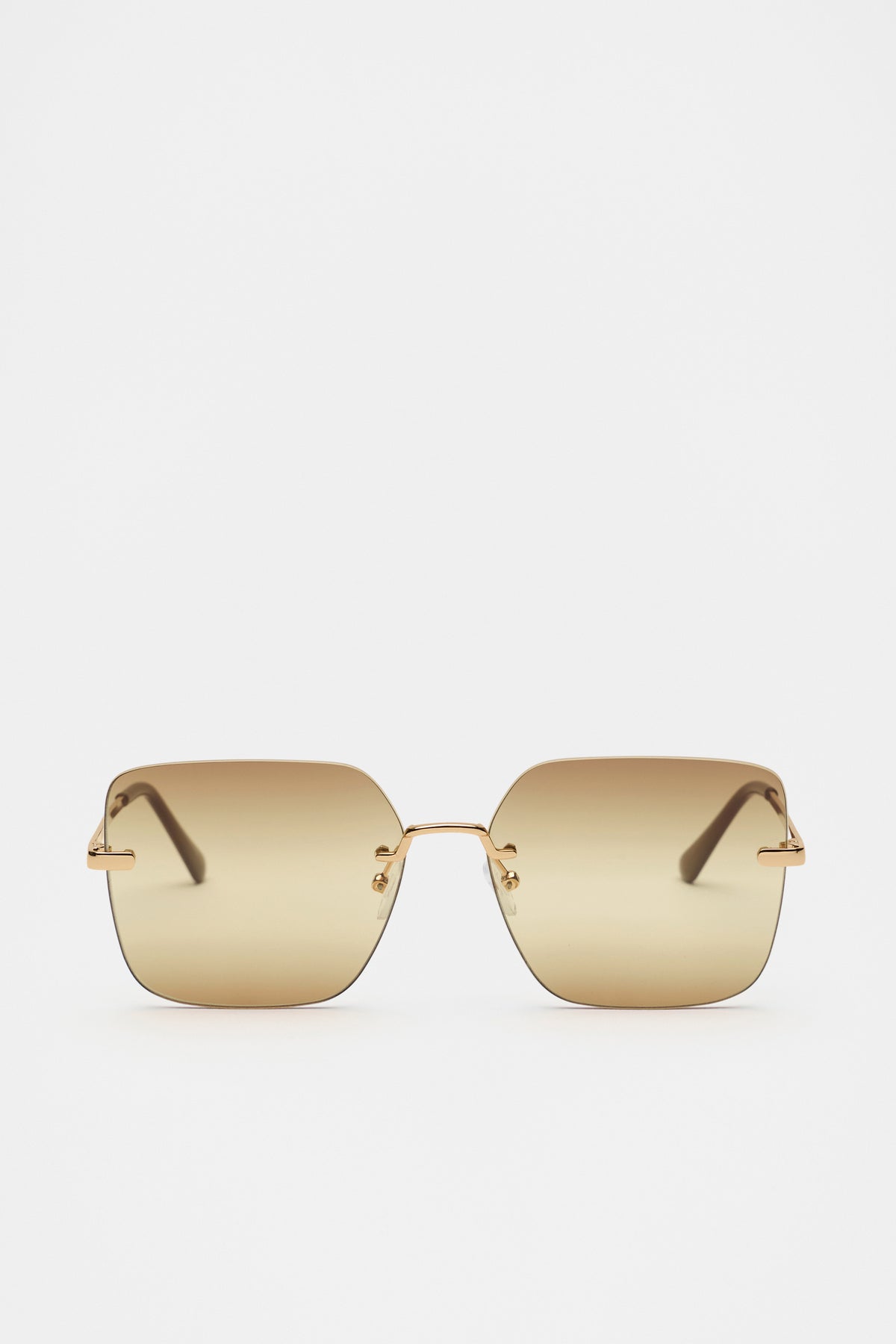 Matea Rectangle Frameless Sunglasses