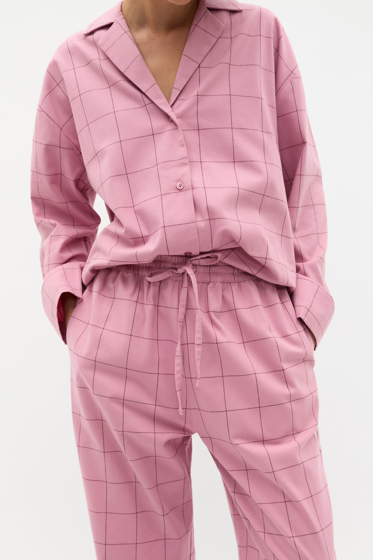 Flannelette Shirt and Pant PJ Set