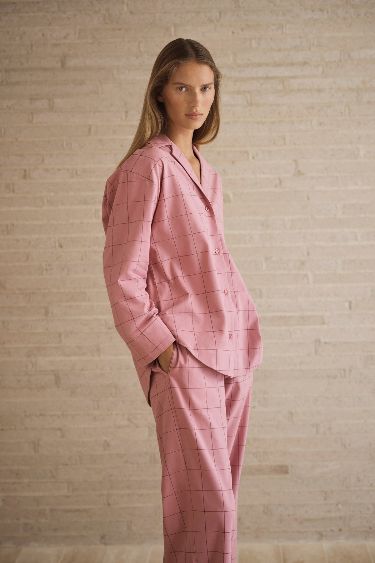 Flannelette Shirt and Pant PJ Set