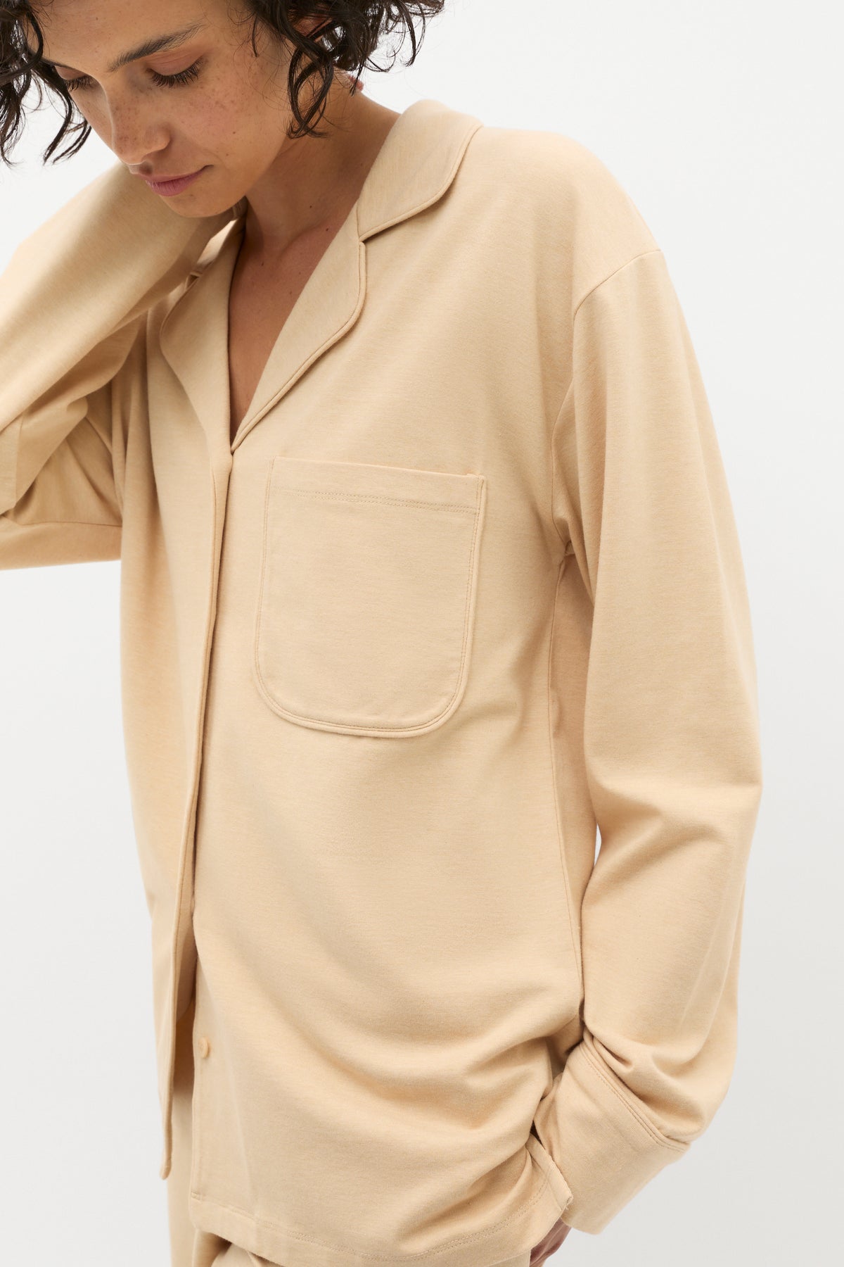 Jersey Button Through Top and Pant Set